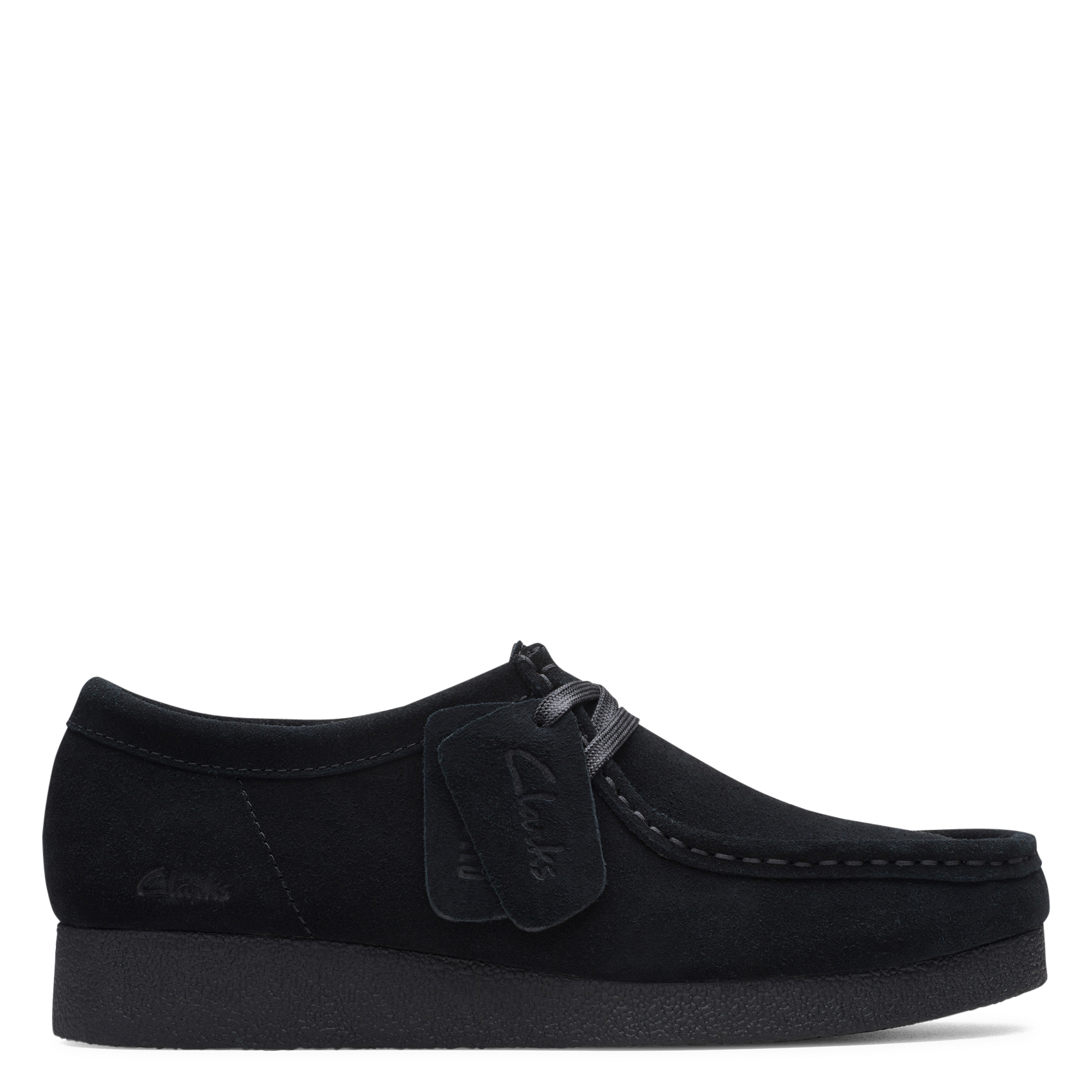 Suede leren derby's CLARKS Zwart