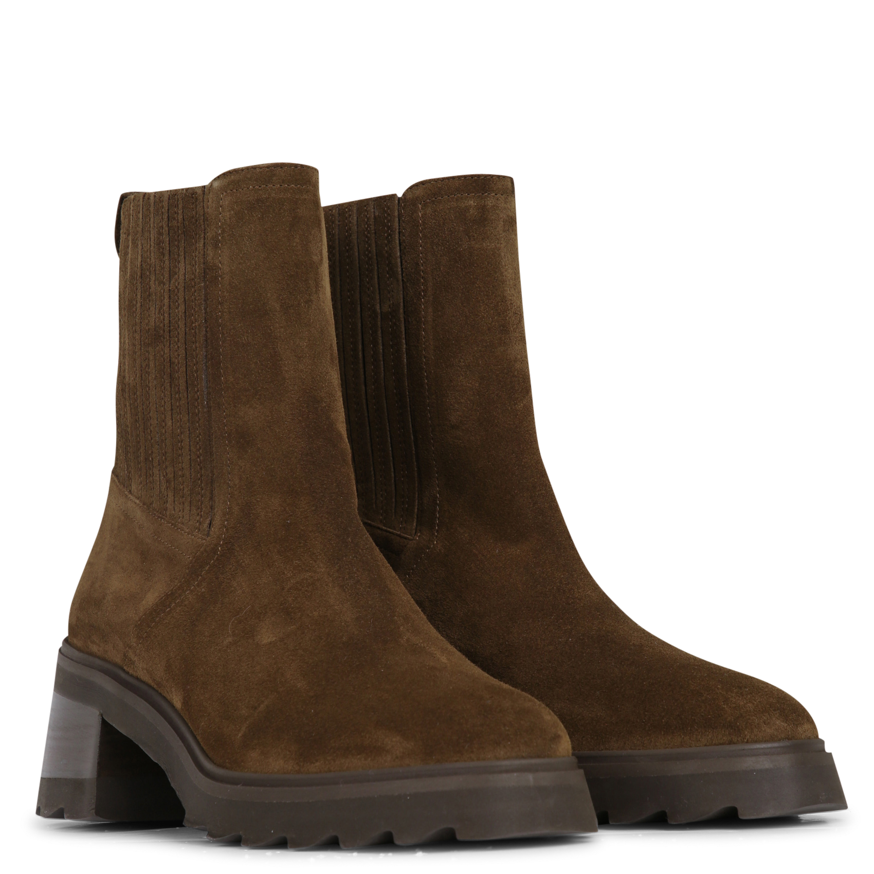 Bianca leather ankle boots BOBBIES Brown