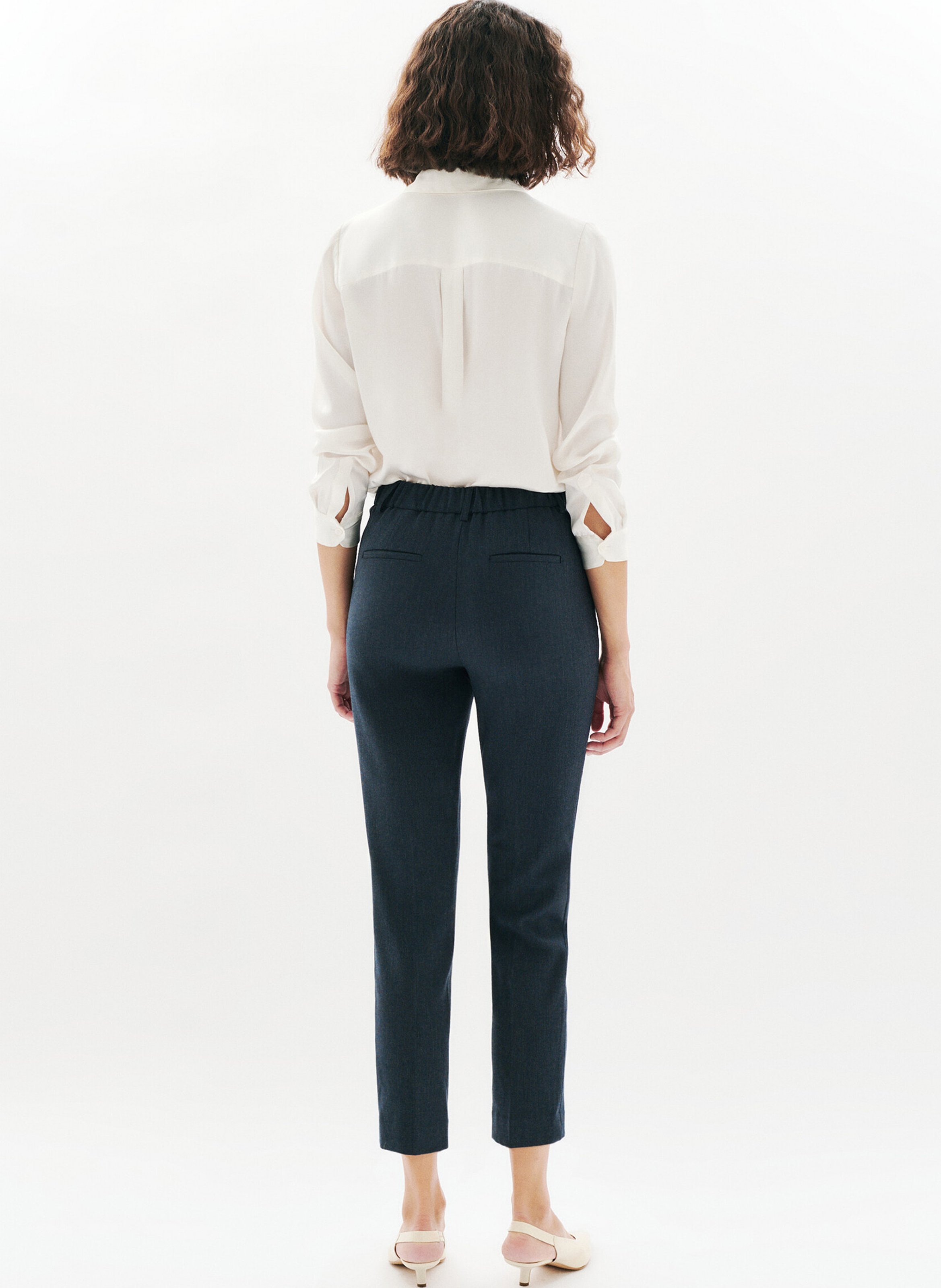 Pantalon droit CAROLL Gris