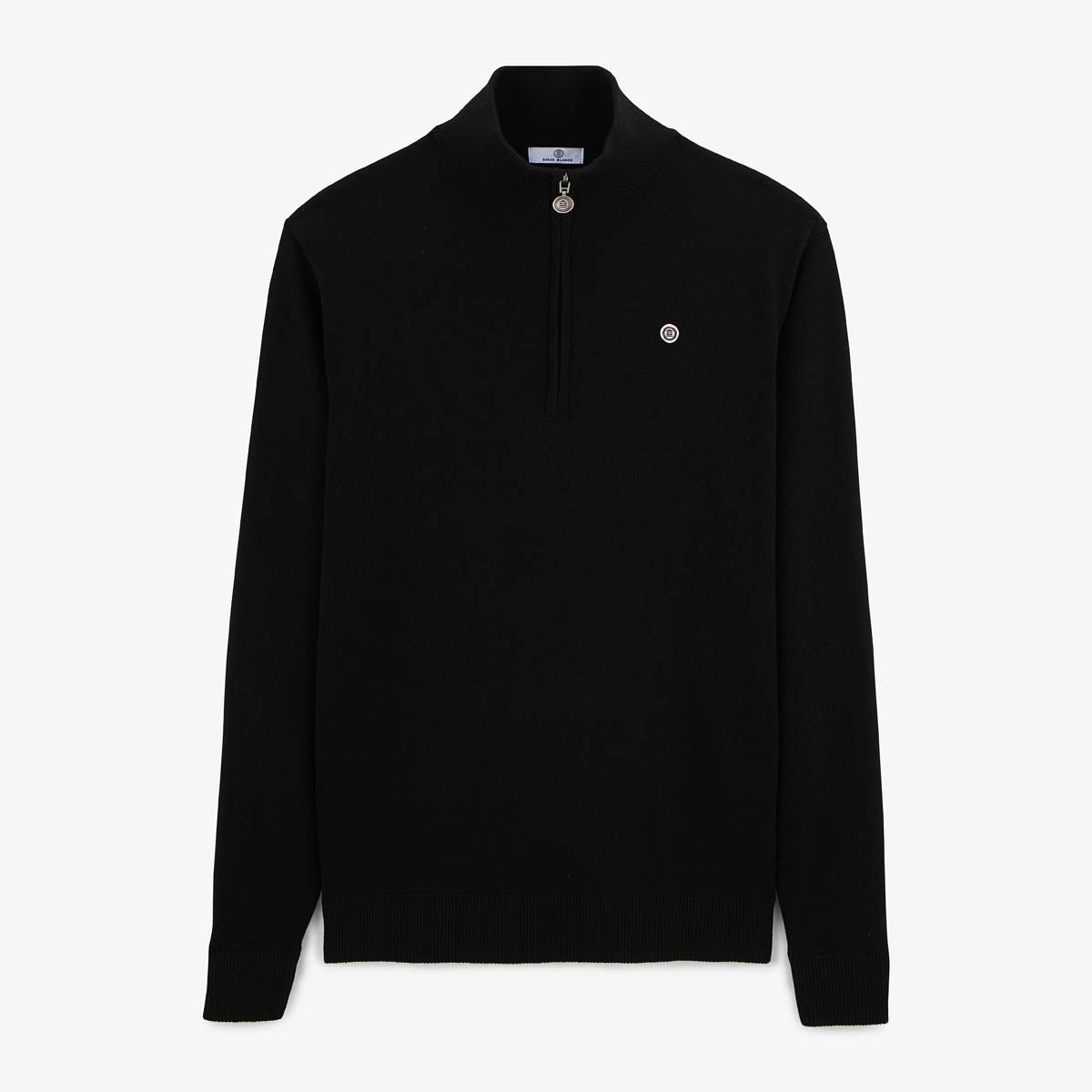 Sweater with zippered collar SERGE BLANCO Black