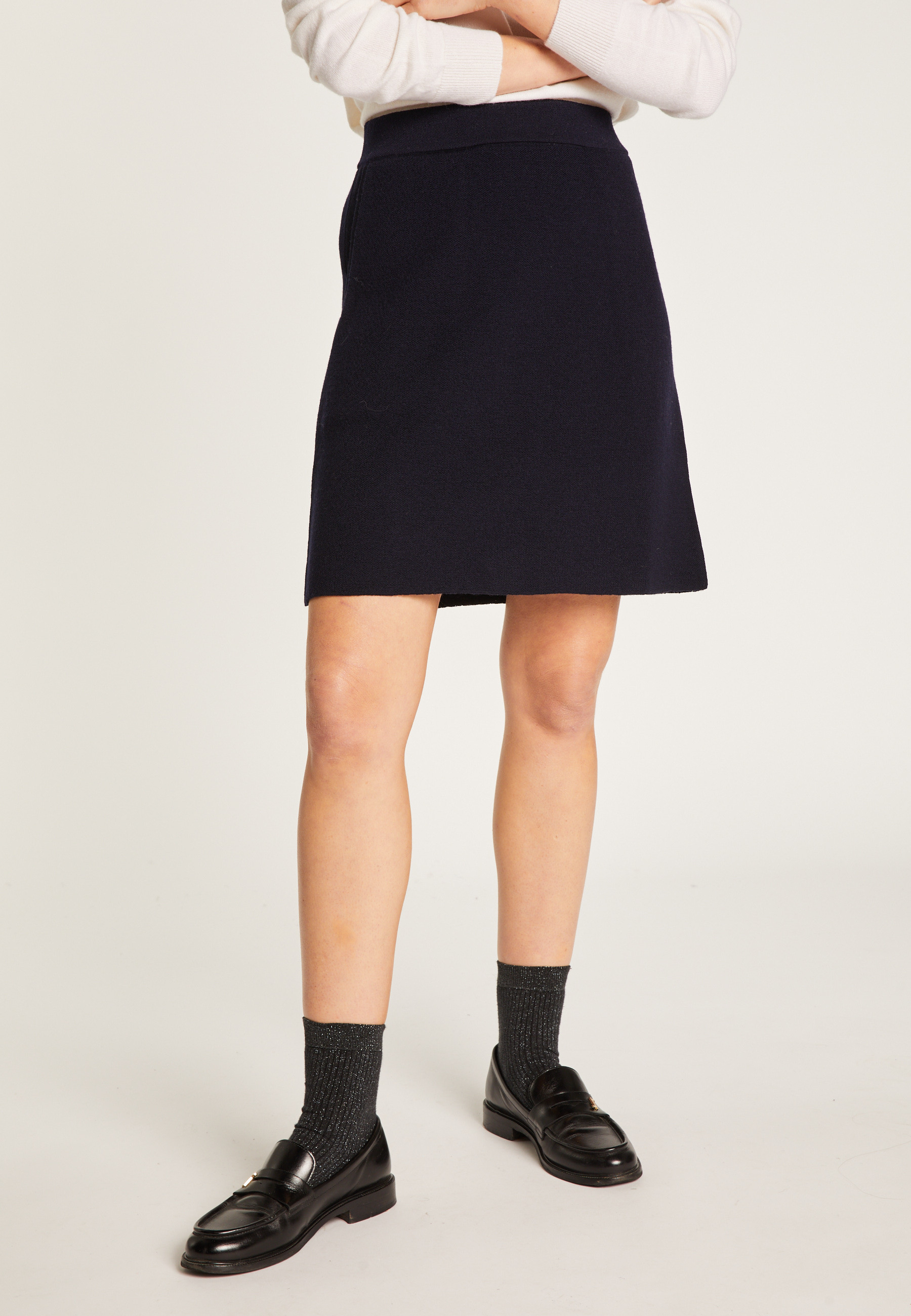 Short merino wool skirt MAISON MONTAGUT