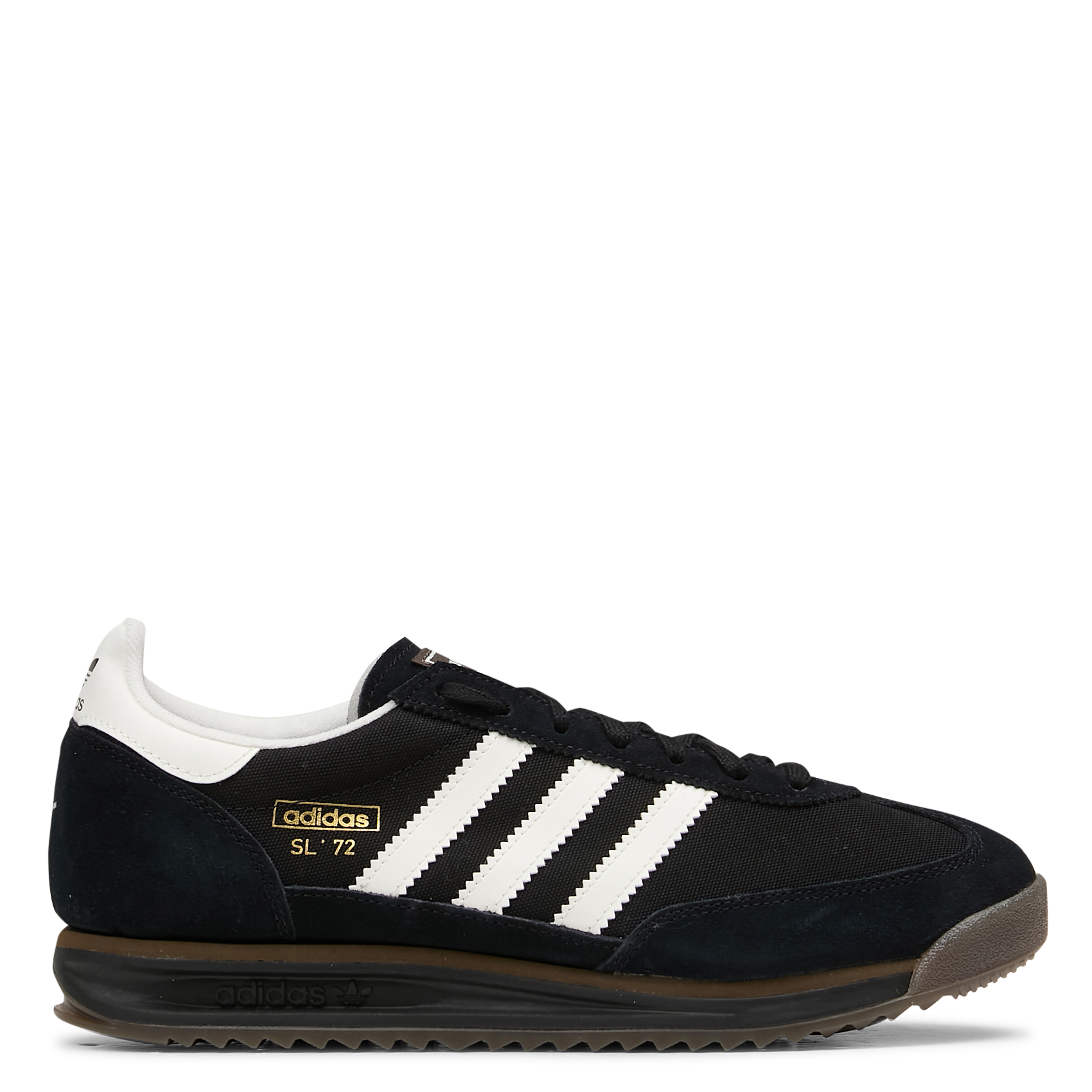 Baskets basses unies à lacets ADIDAS Noir