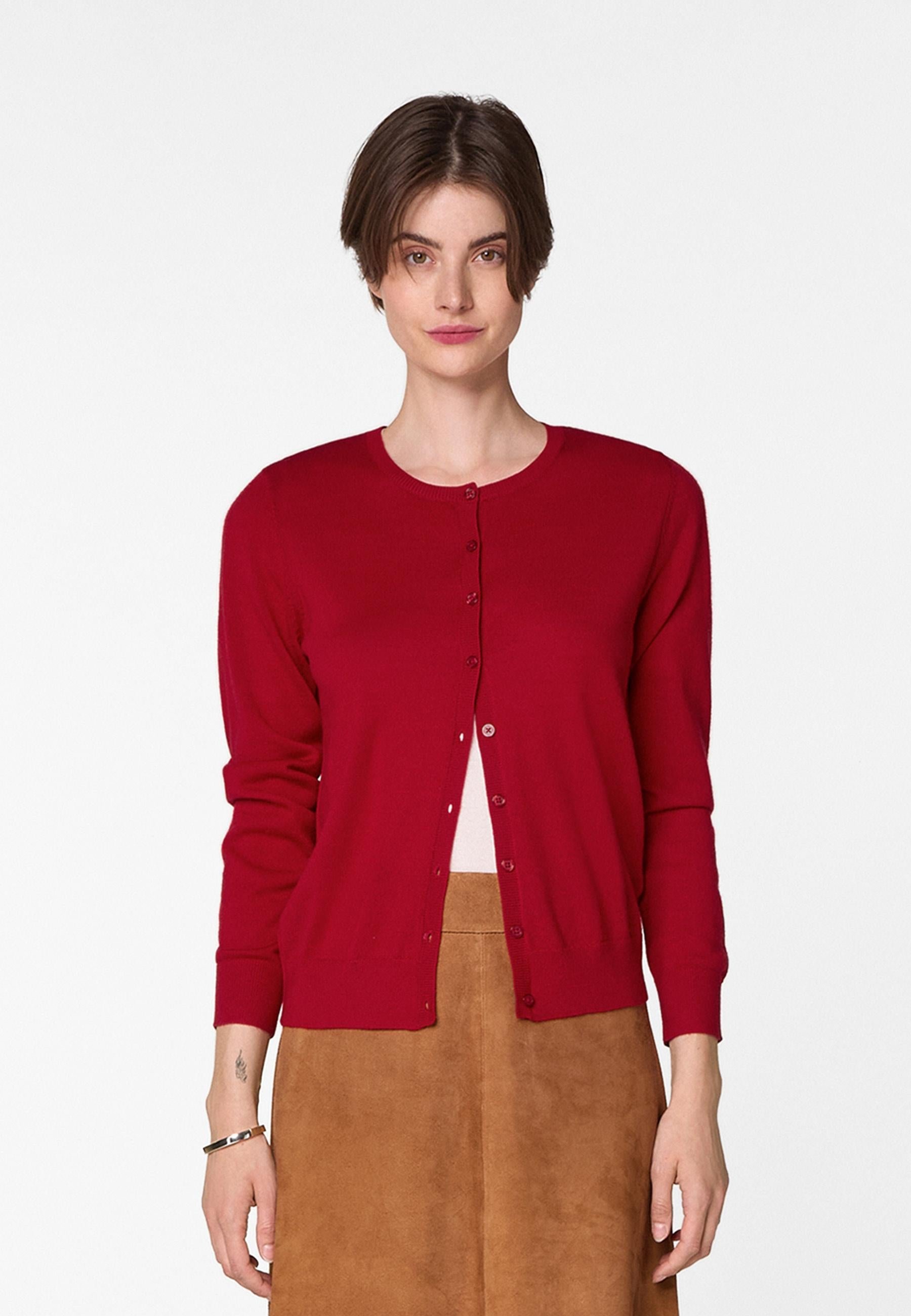 Merino wool cardigan RODIER Red
