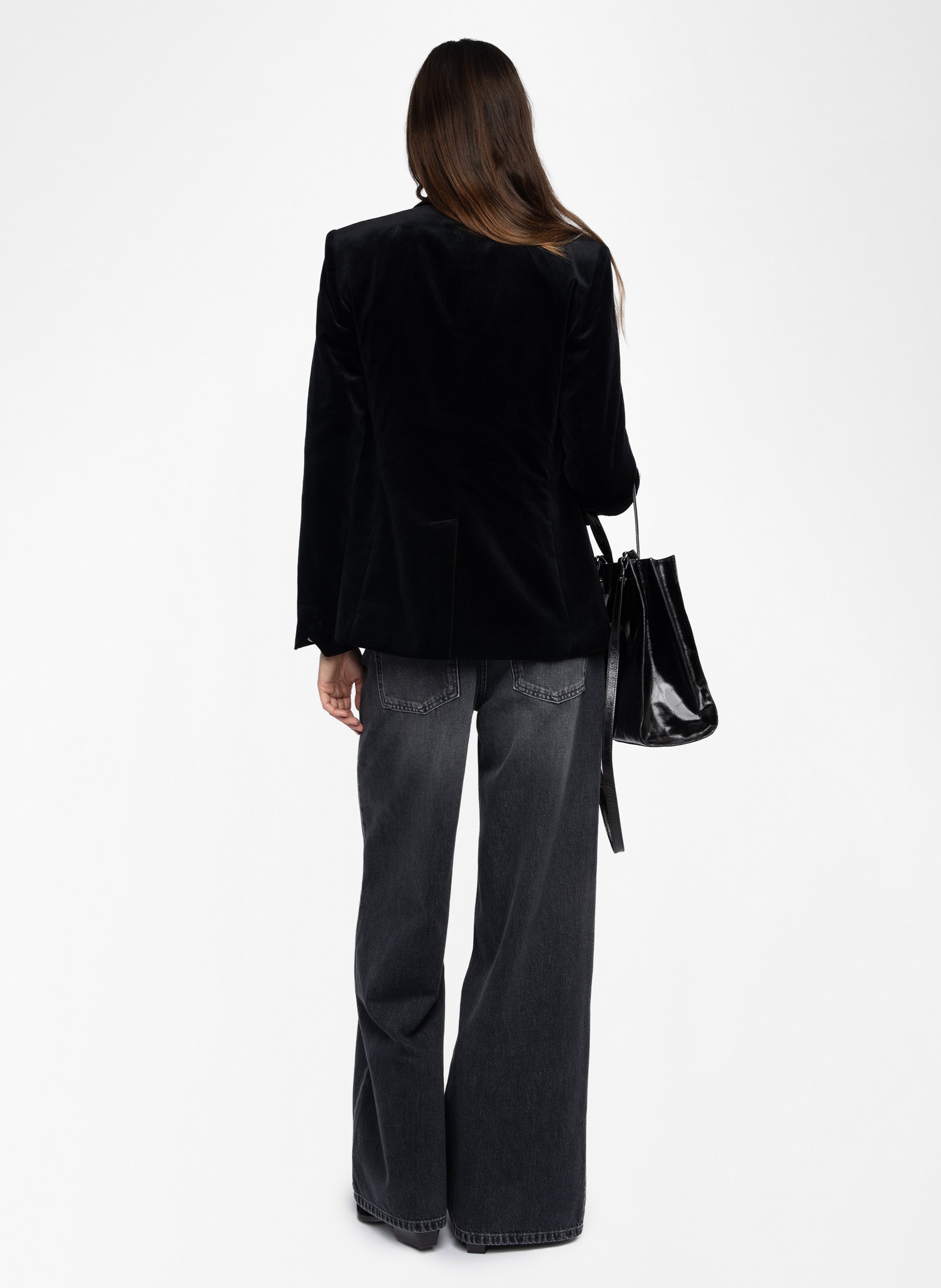 Samt Baumwollblazer ZADIG&VOLTAIRE Schwarz