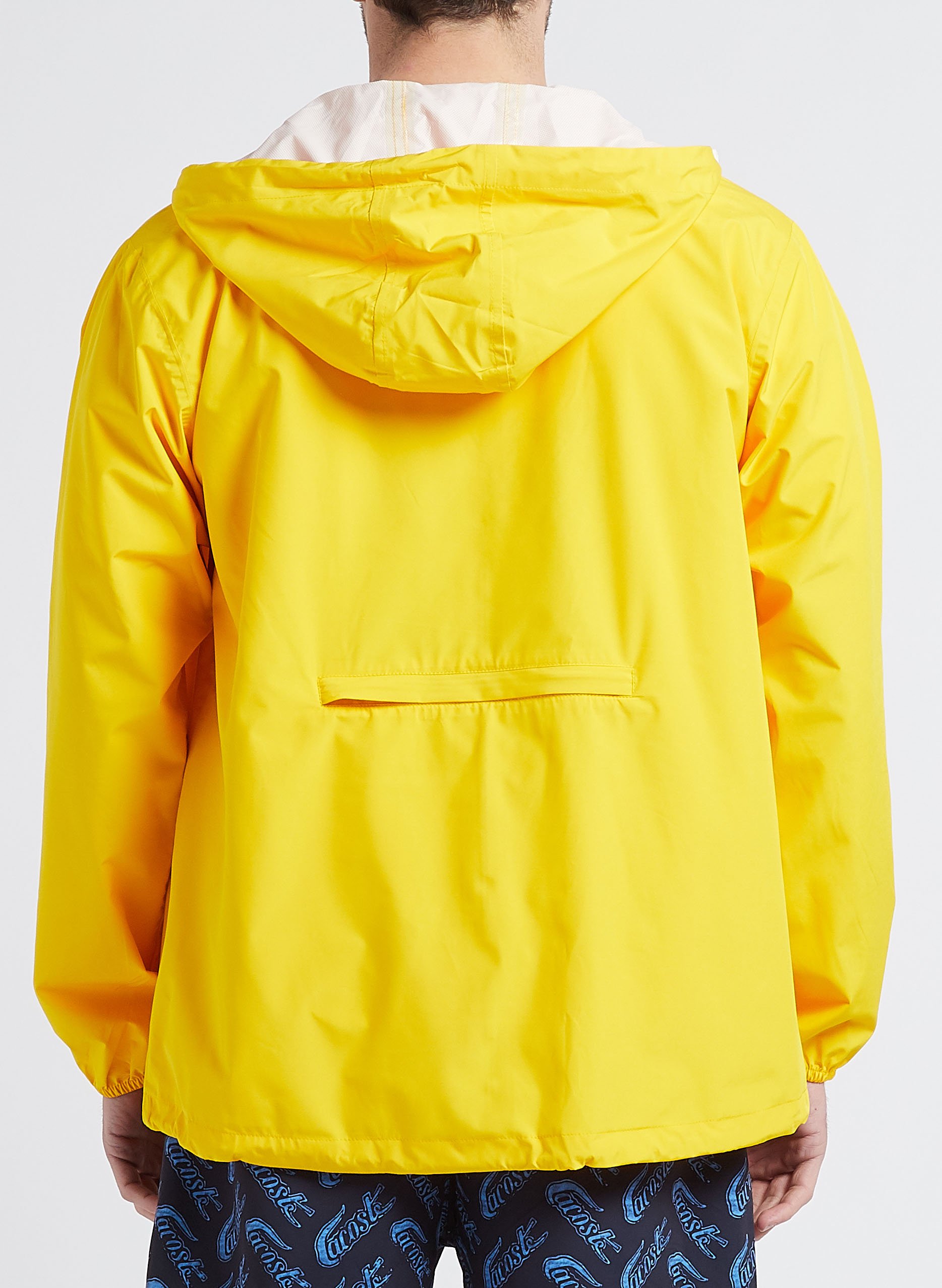 Korte regenjas met capuchon FLOTTE Geel