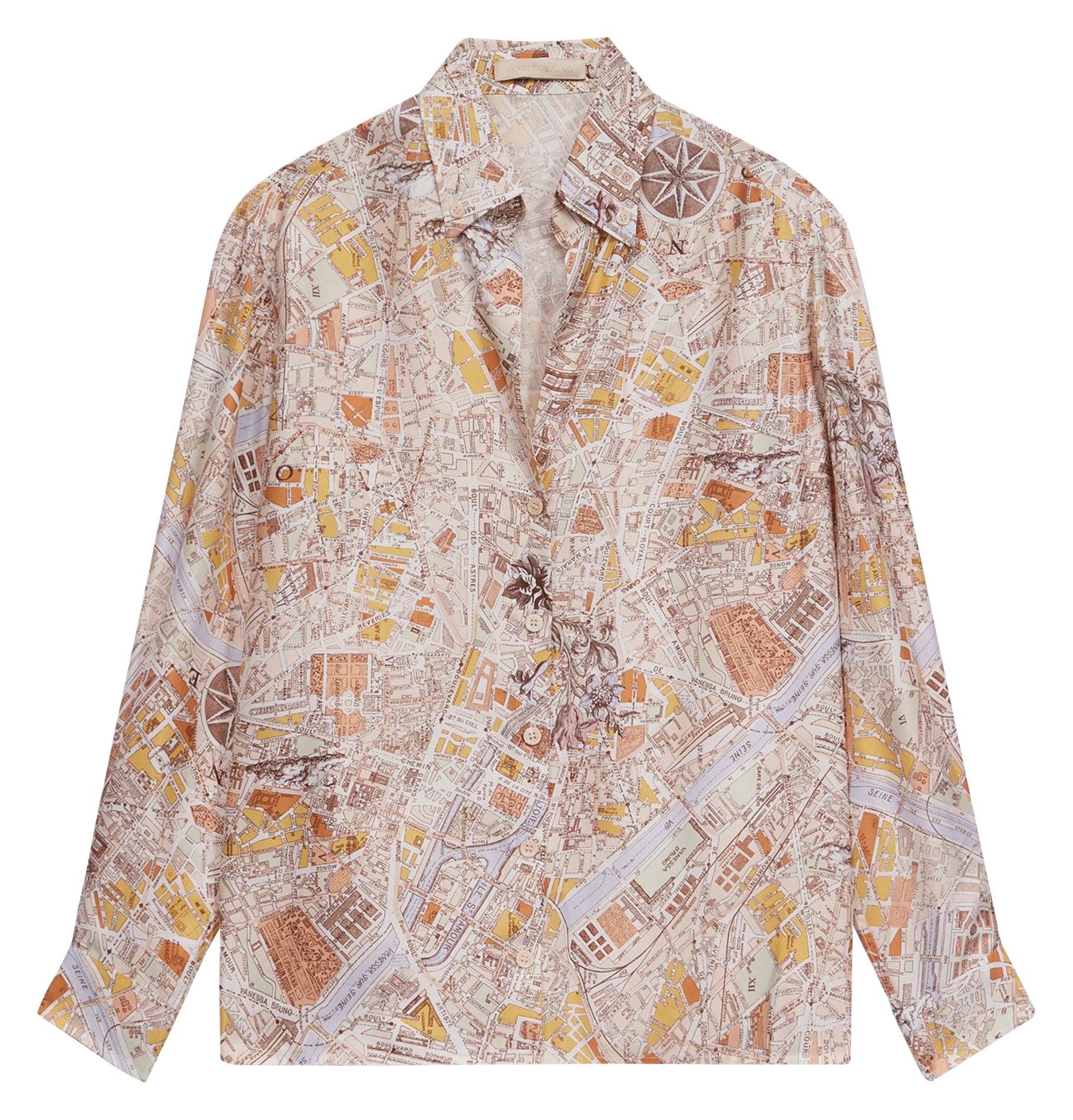 Printed straight shirt VANESSA BRUNO Multicolored