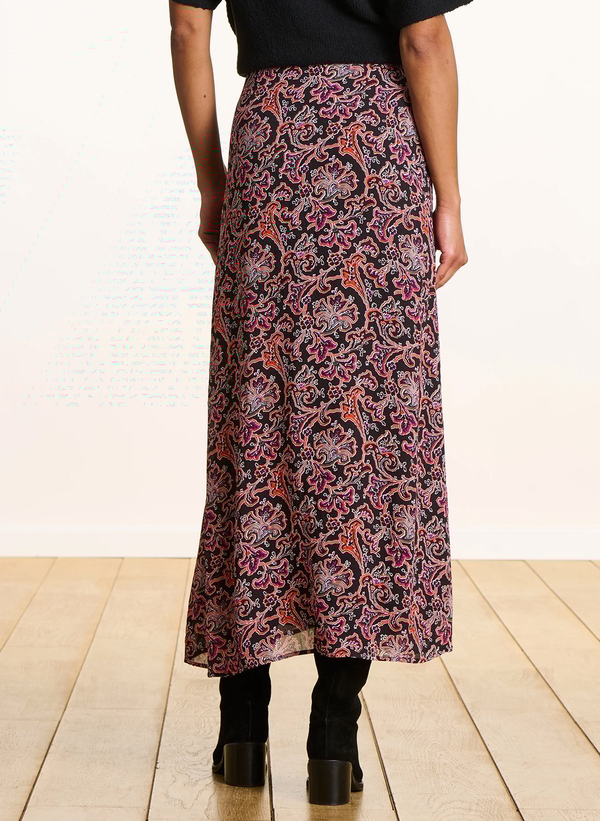 Ausgestellter Maxirock mit Print LA FEE MARABOUTEE Mehrfarbig