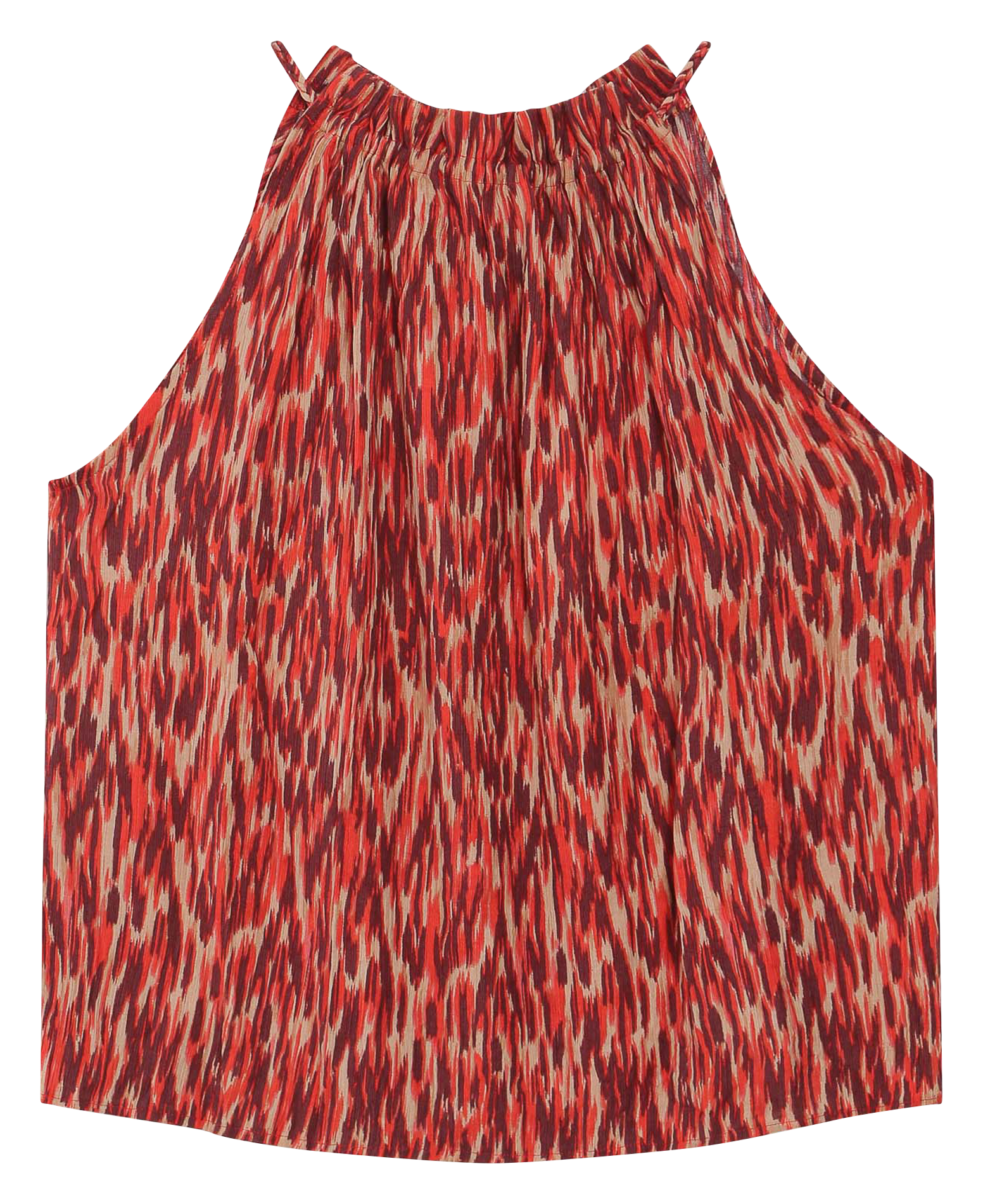 Top droit col rond imprimé GRACE ET MILA Rouge