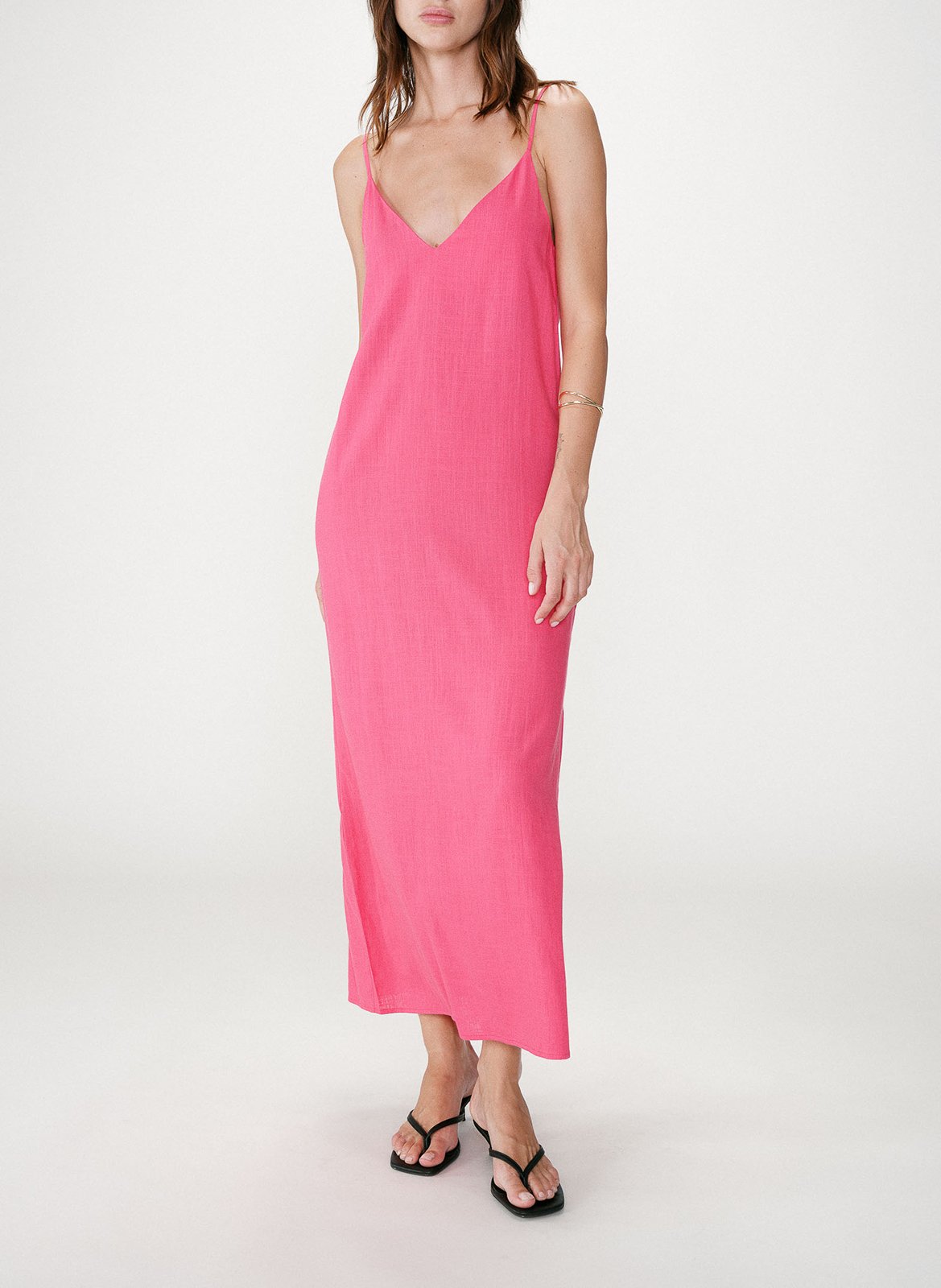 Robe longue col V  GRACE ET MILA