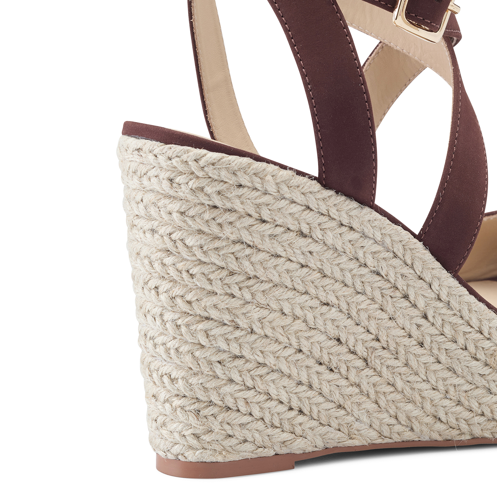 Leather espadrilles COSMOPARIS Brown