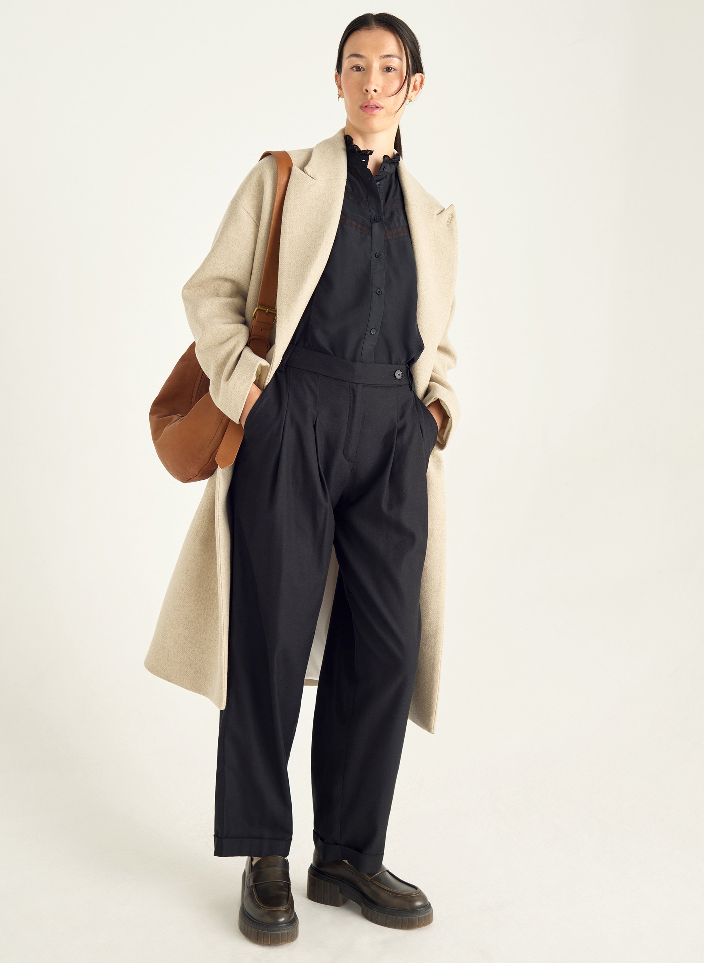 Carrot trousers COTELAC ACOTE Black