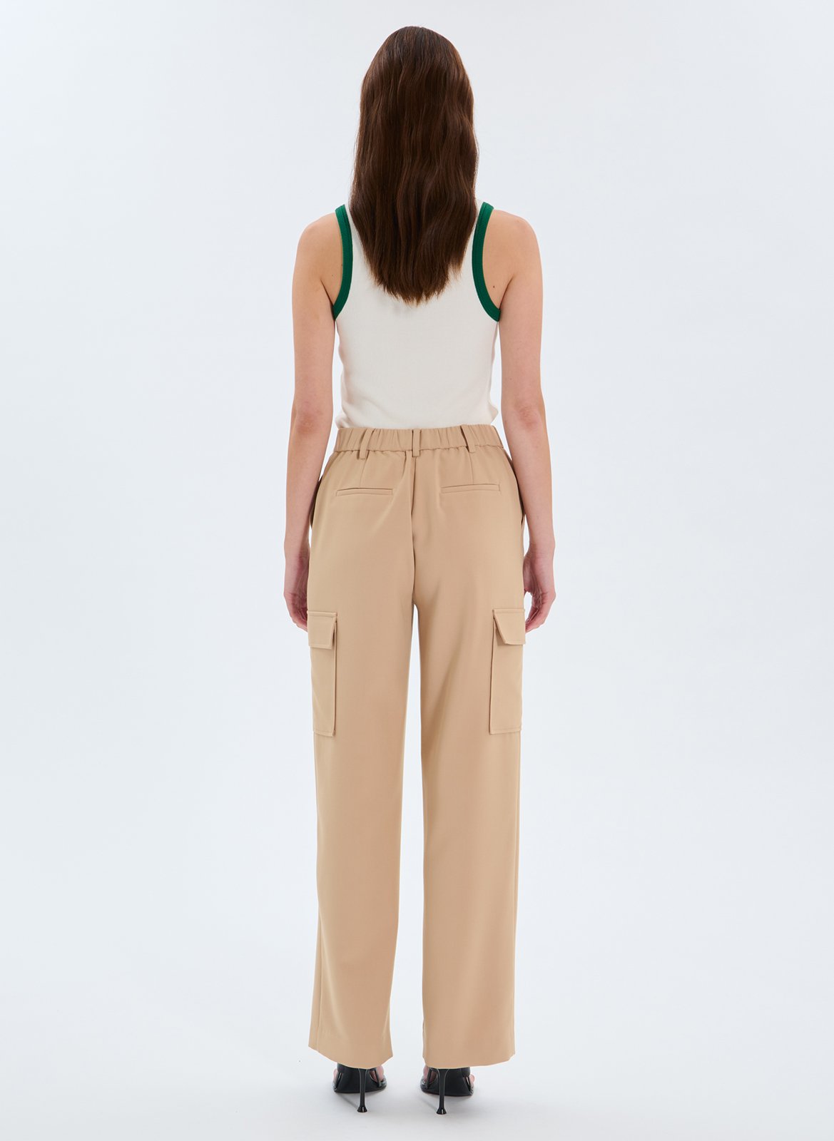 Gerade Smokinghose ZAPA Beige