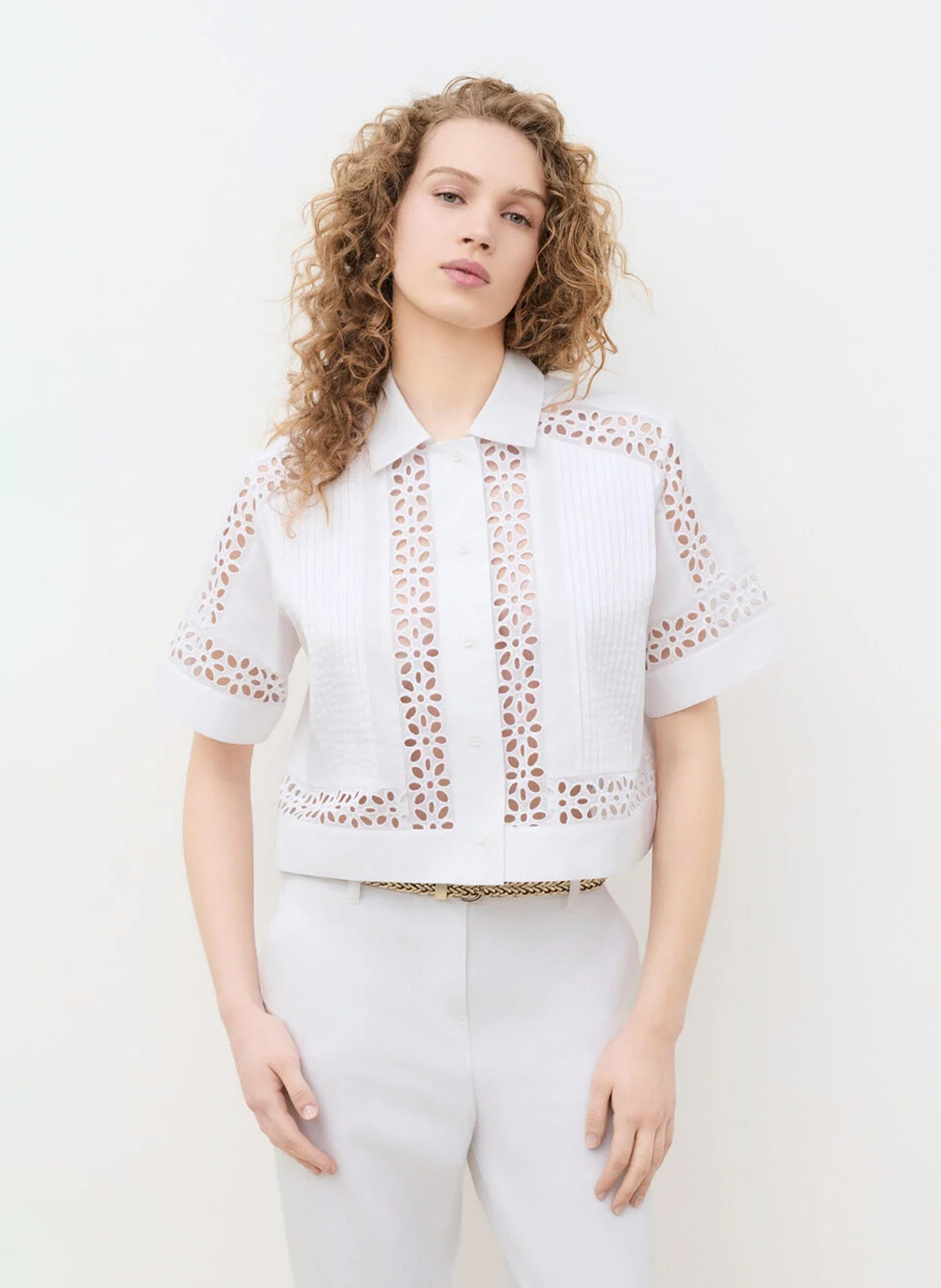 Chemise col classique en coton CAROLL