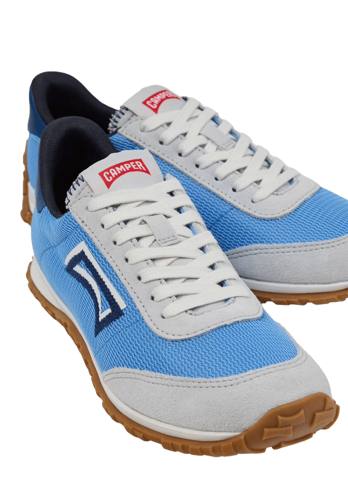 Baskets basses à lacets Bleu