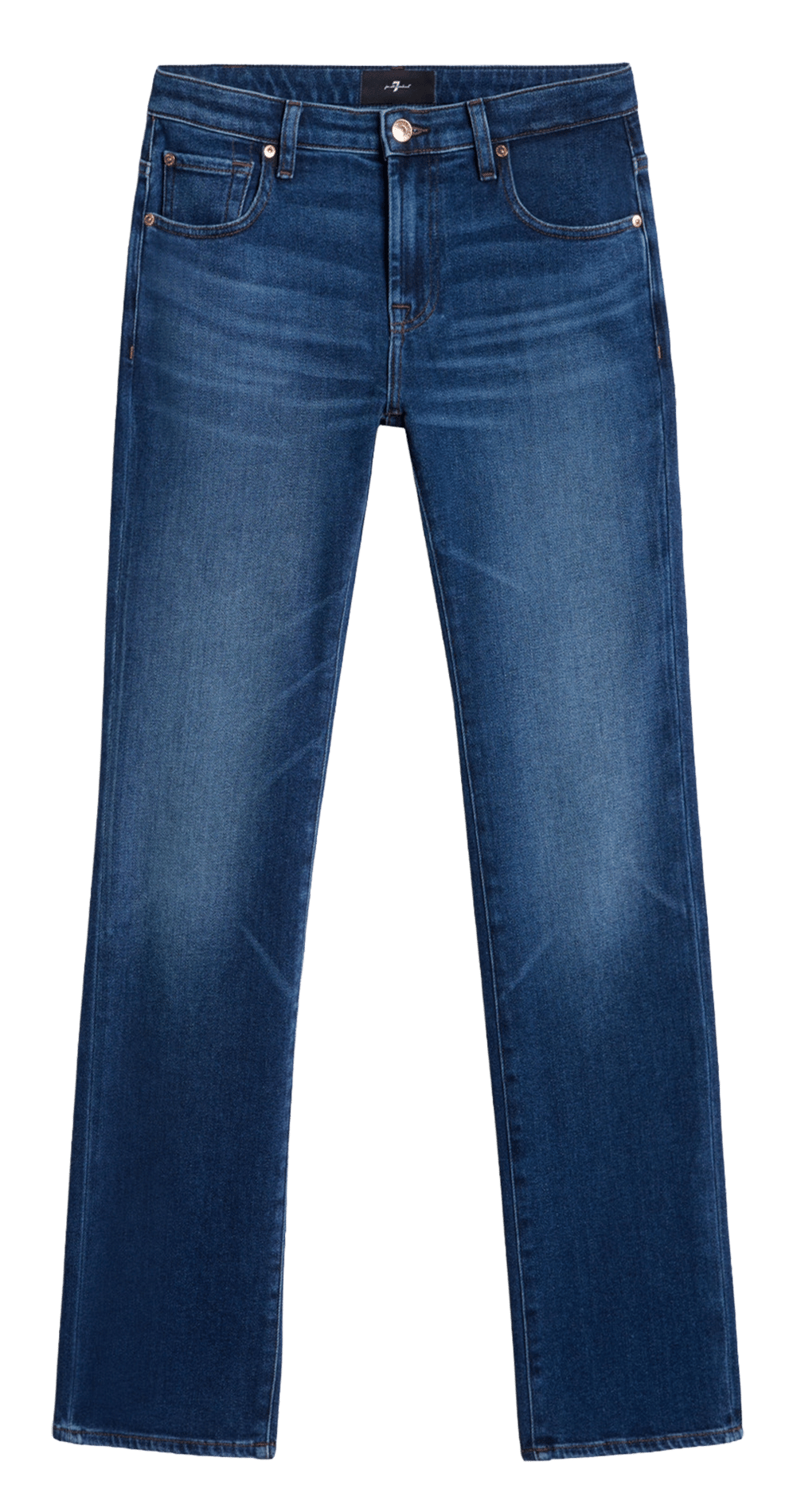Jeans dritto vita bassa 7 FOR ALL MANKIND Blu