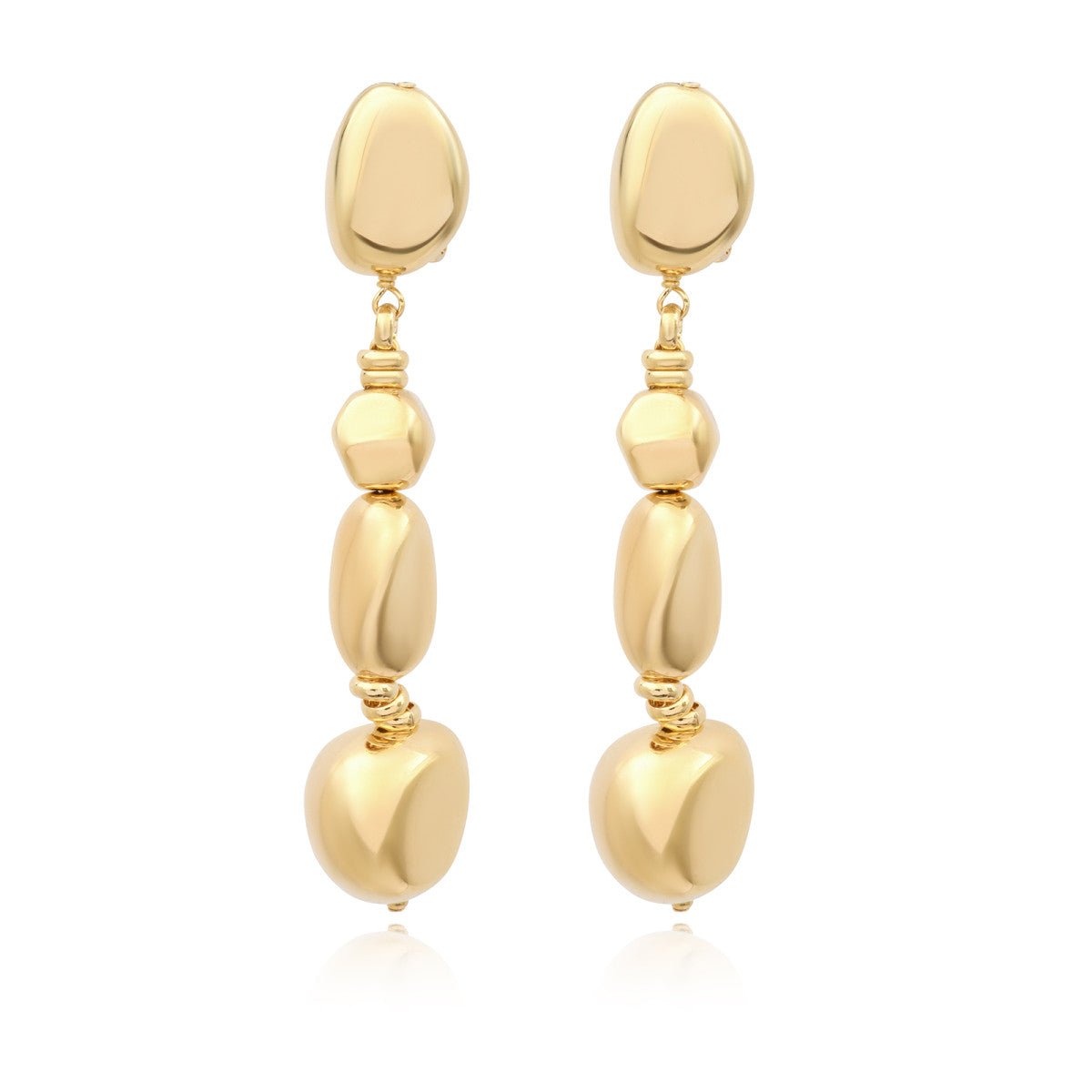 Clip-on earrings   gold-plated SATELLITE PARIS Golden