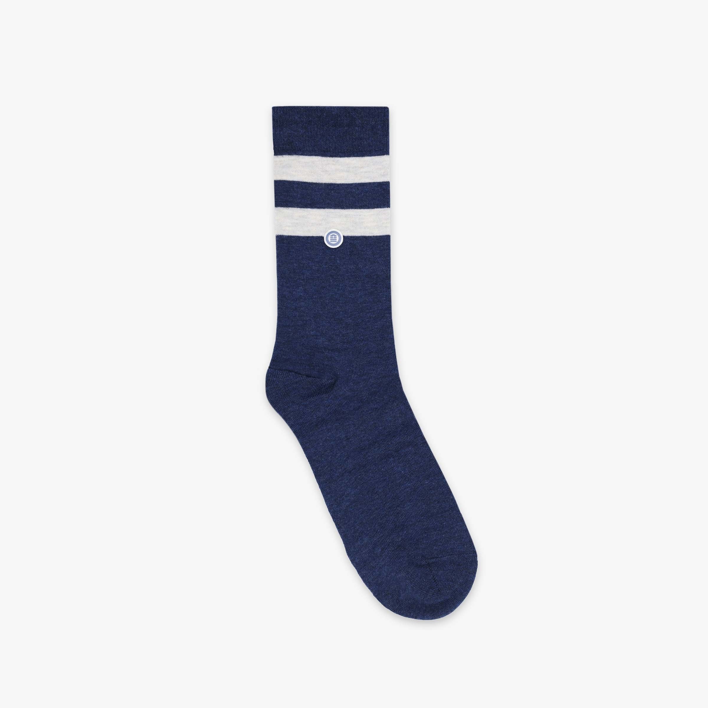 Pack of 3 pairs of plain and striped socks SERGE BLANCO Multicolored