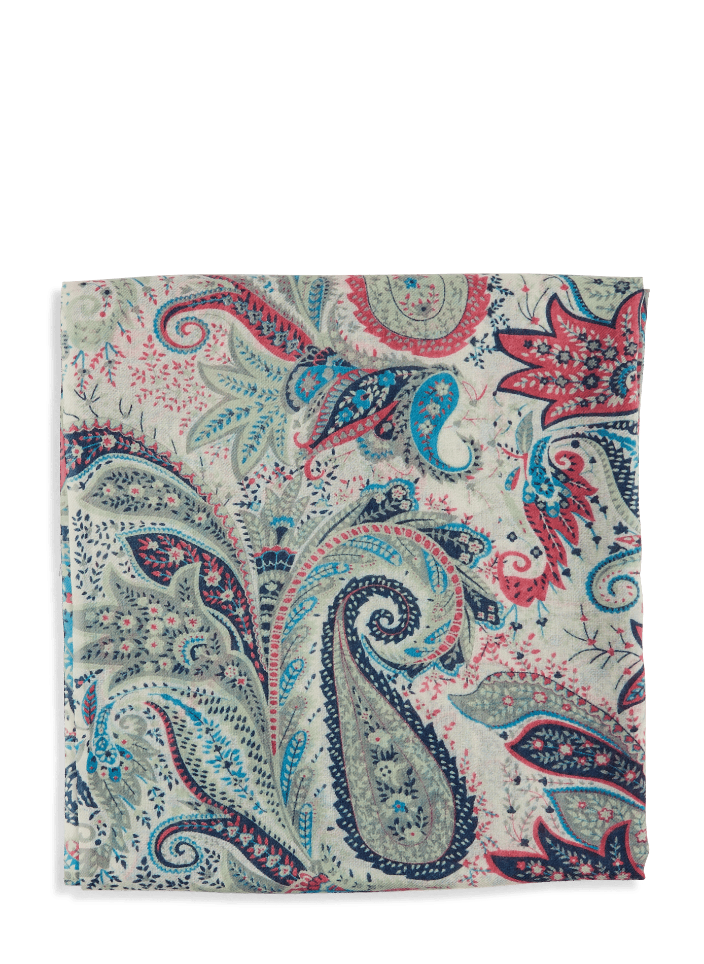 Printed wool scarf AU PRINTEMPS PARIS Multicolored