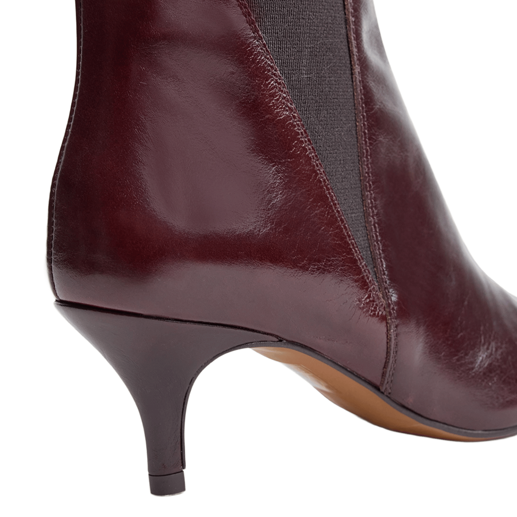 Leather mid-calf boots JONAK Brown
