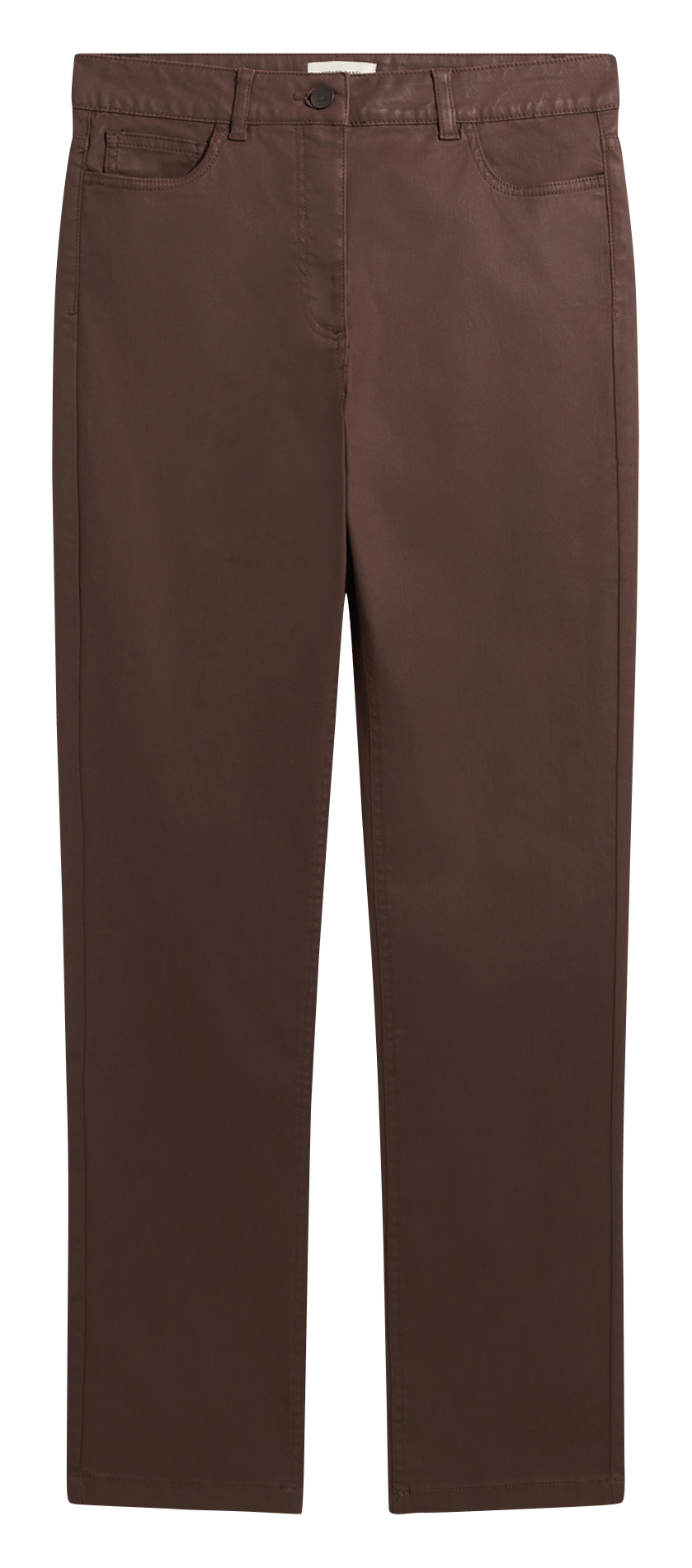 Slim-fit coated cotton-blend jeans GERARD DAREL Brown