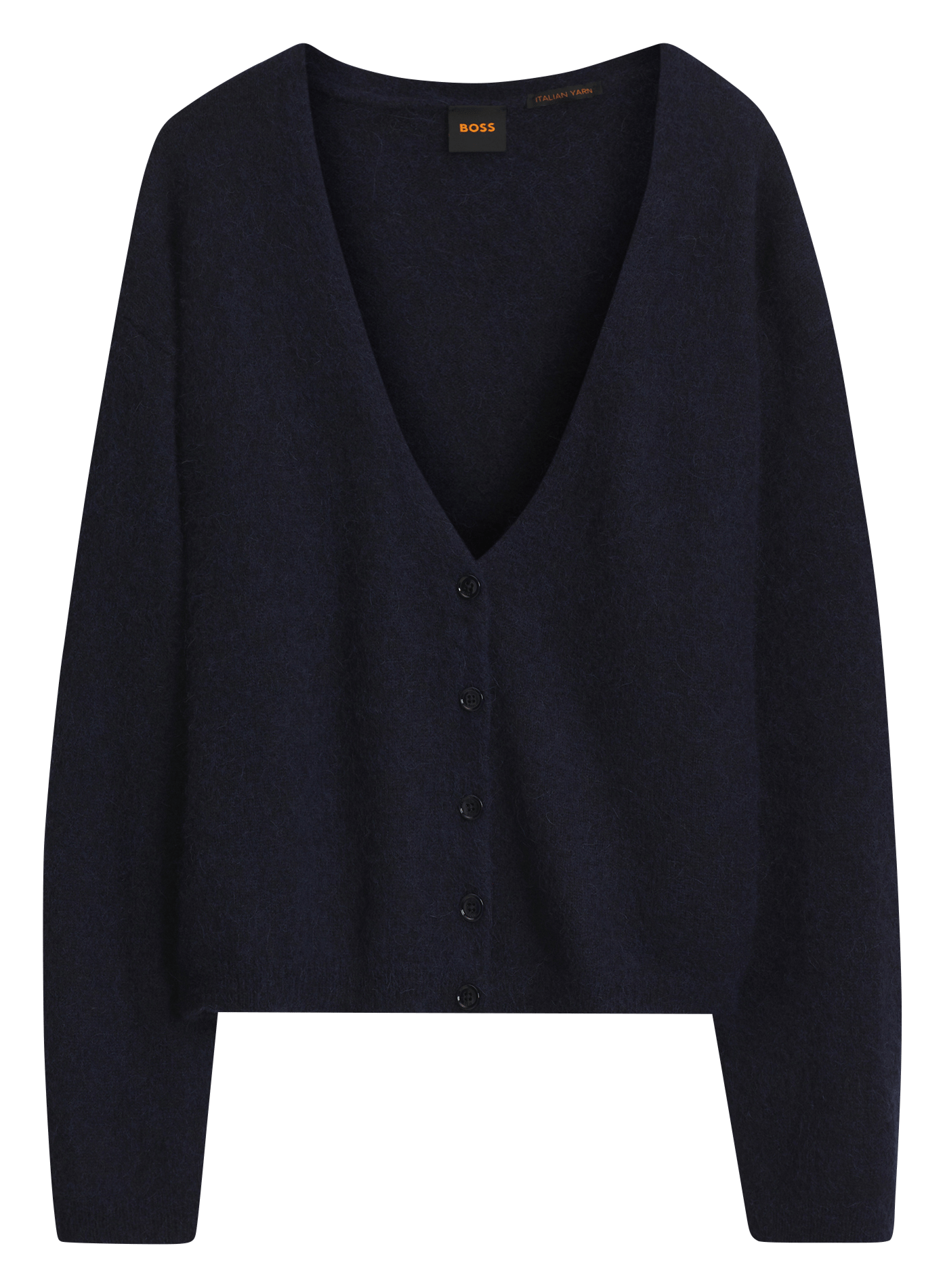 Loose-fit V-neck sweater BOSS Blue