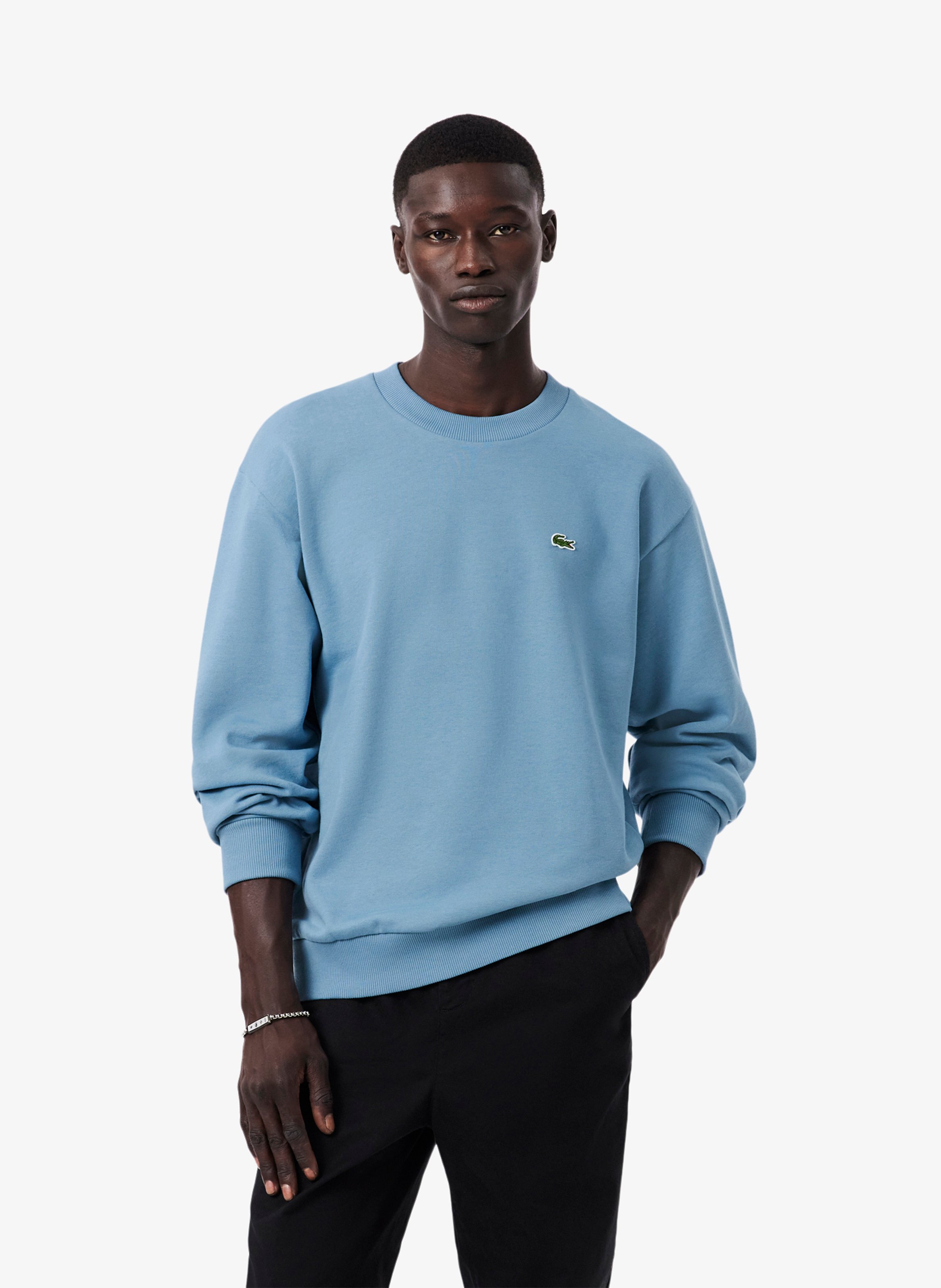 Rundhals-Sweatshirt aus Baumwoll-Mix LACOSTE