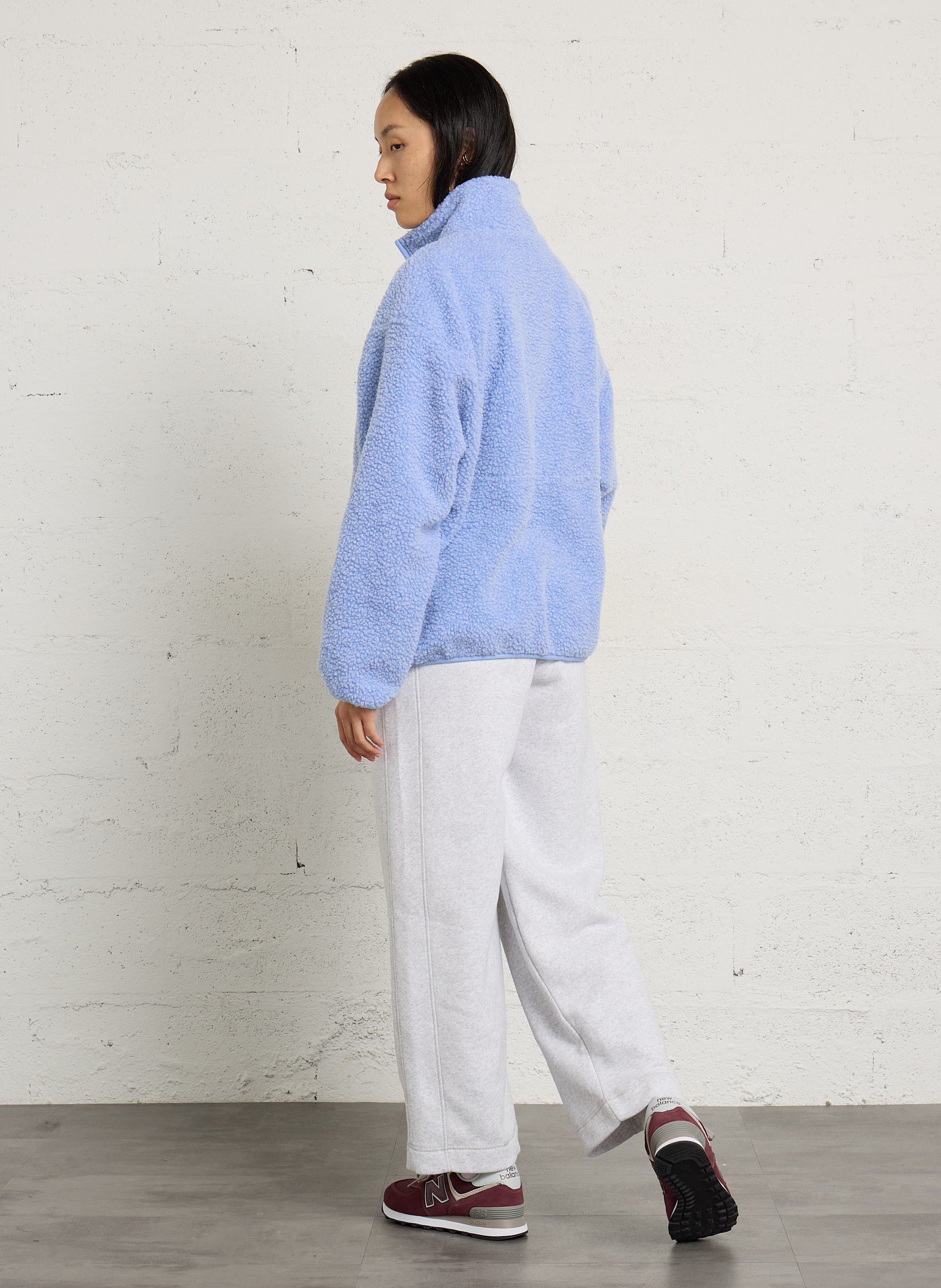 Zip-up fleece jacket AMERICAN VINTAGE Blue