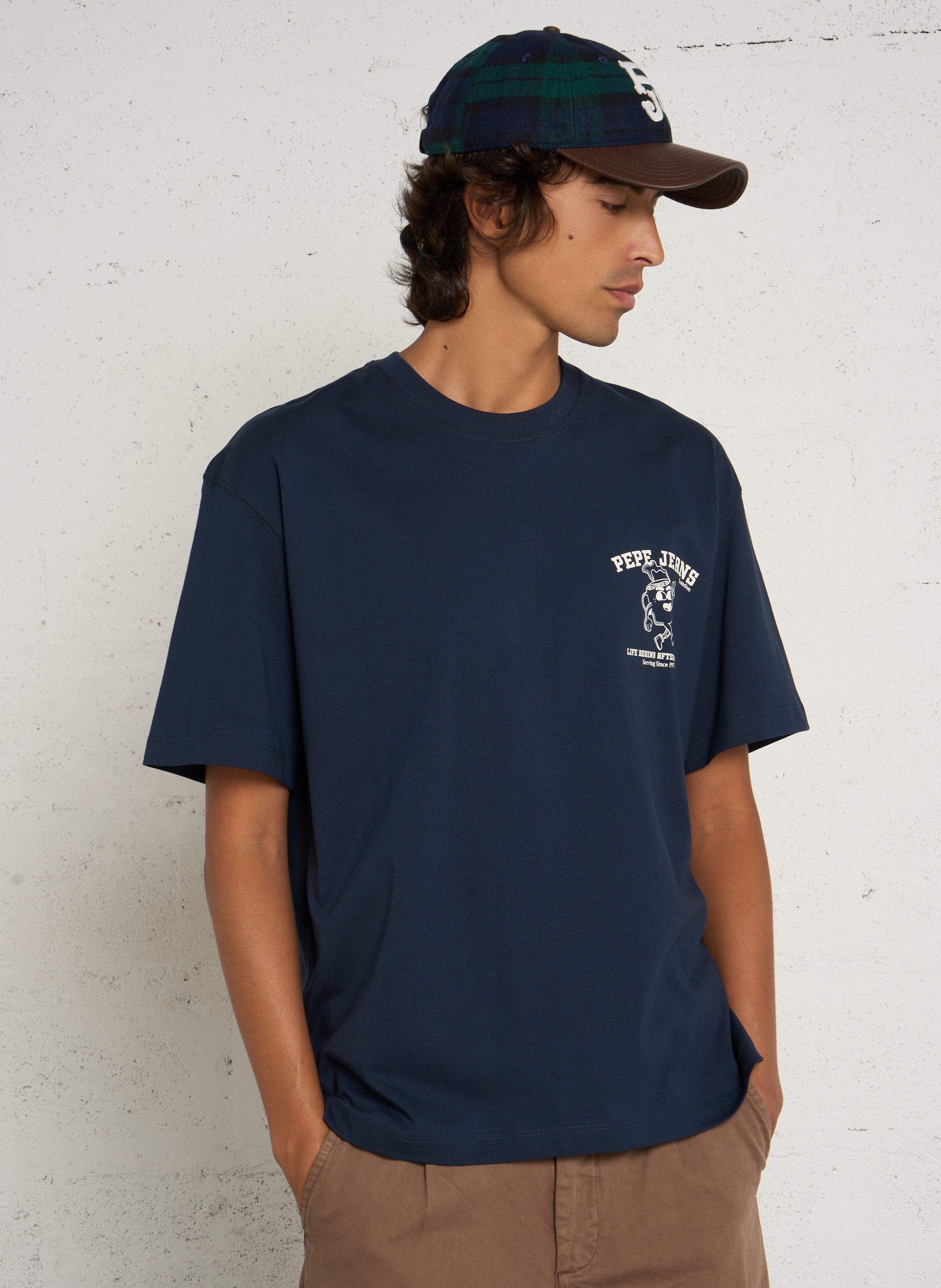 T-Shirt aus Baumwolle mit Siebdruck PEPE JEANS