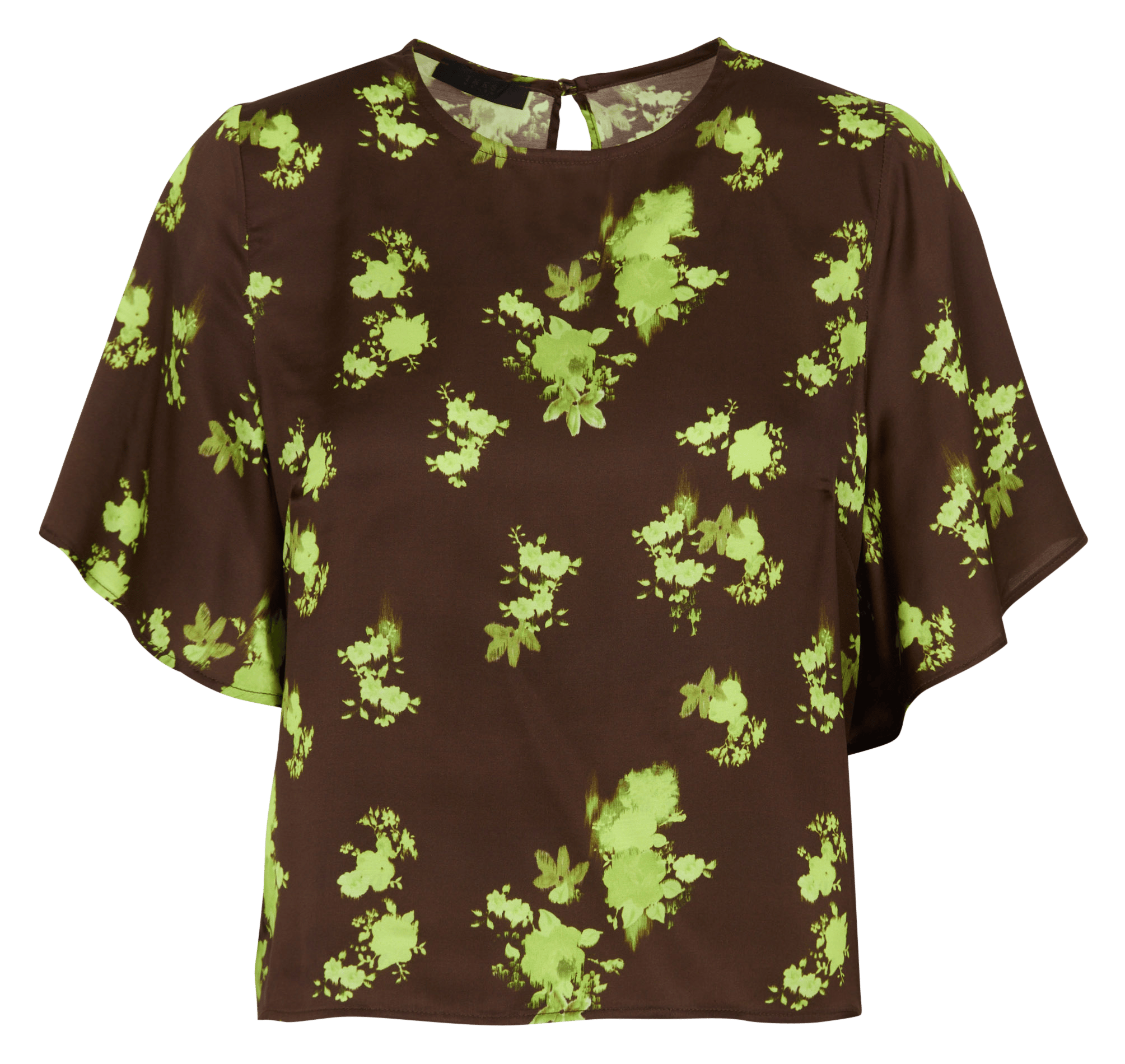 Top ample manches courtes imprimé IKKS Vert