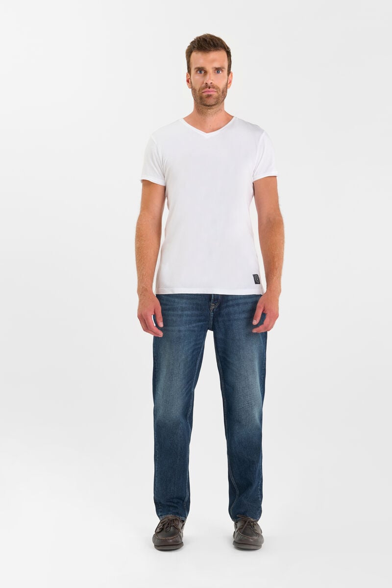 Loose-Fit Buttoned Jeans LE TEMPS DES CERISES Blue