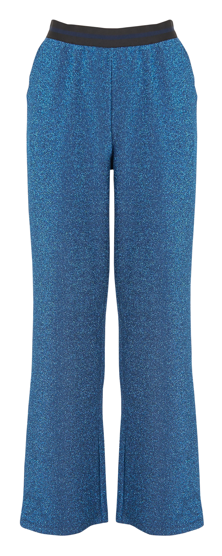 Pantalon large côtelé à paillettes  INDEE Bleu