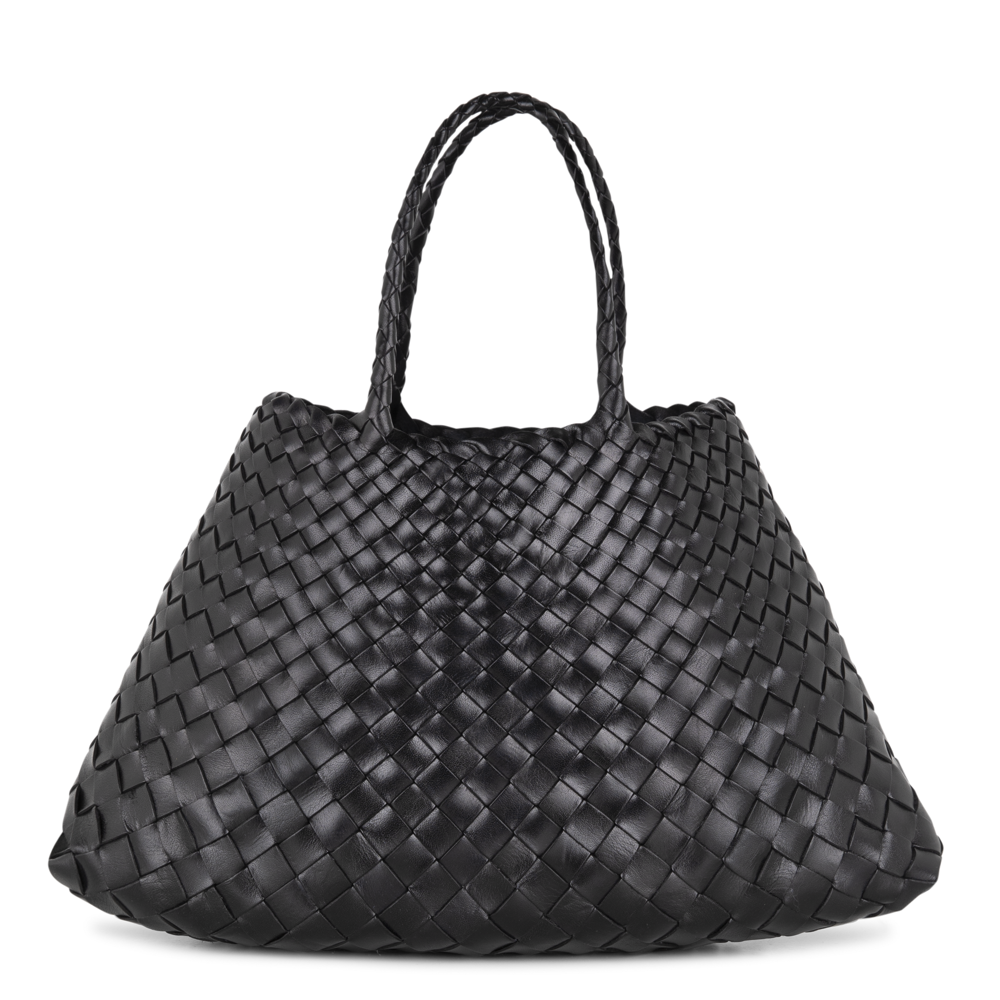 Sac à main en cuir SANTA CROCE SMALL Black