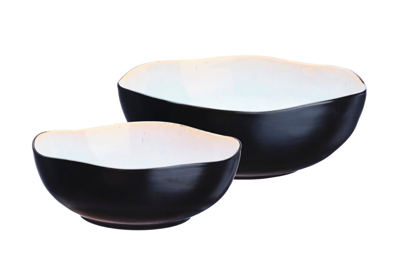 Iris salad bowl ø24cm and ø28.5cm - 2 pieces - ivory white BJORN White