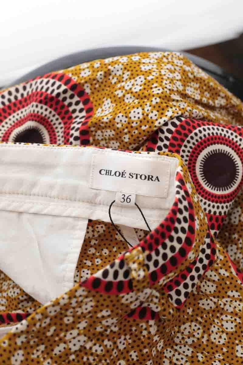 Cotton pants CHLOE STORA - SECONDE MAIN Yellow