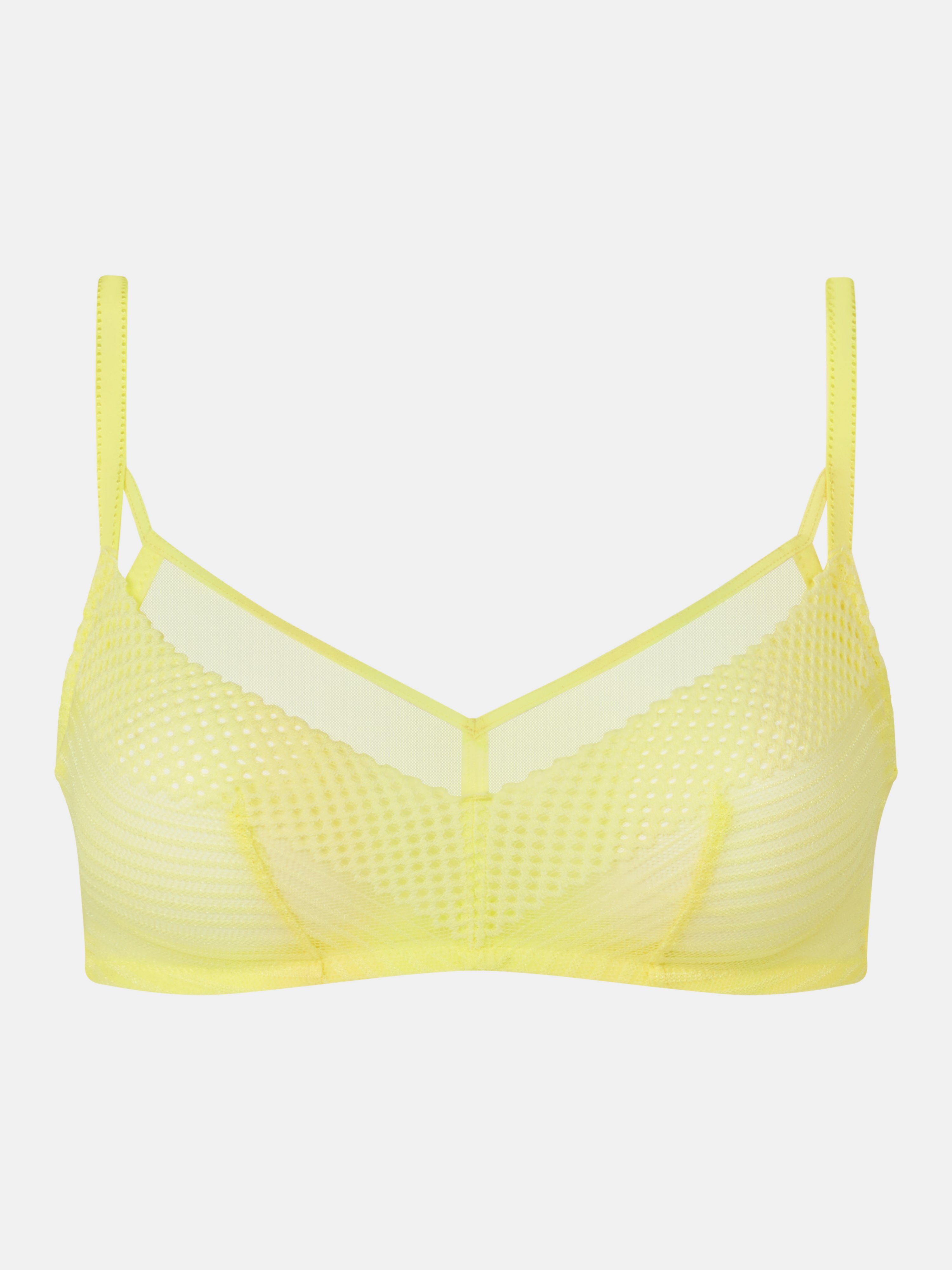 Non-wired support bra Yellow