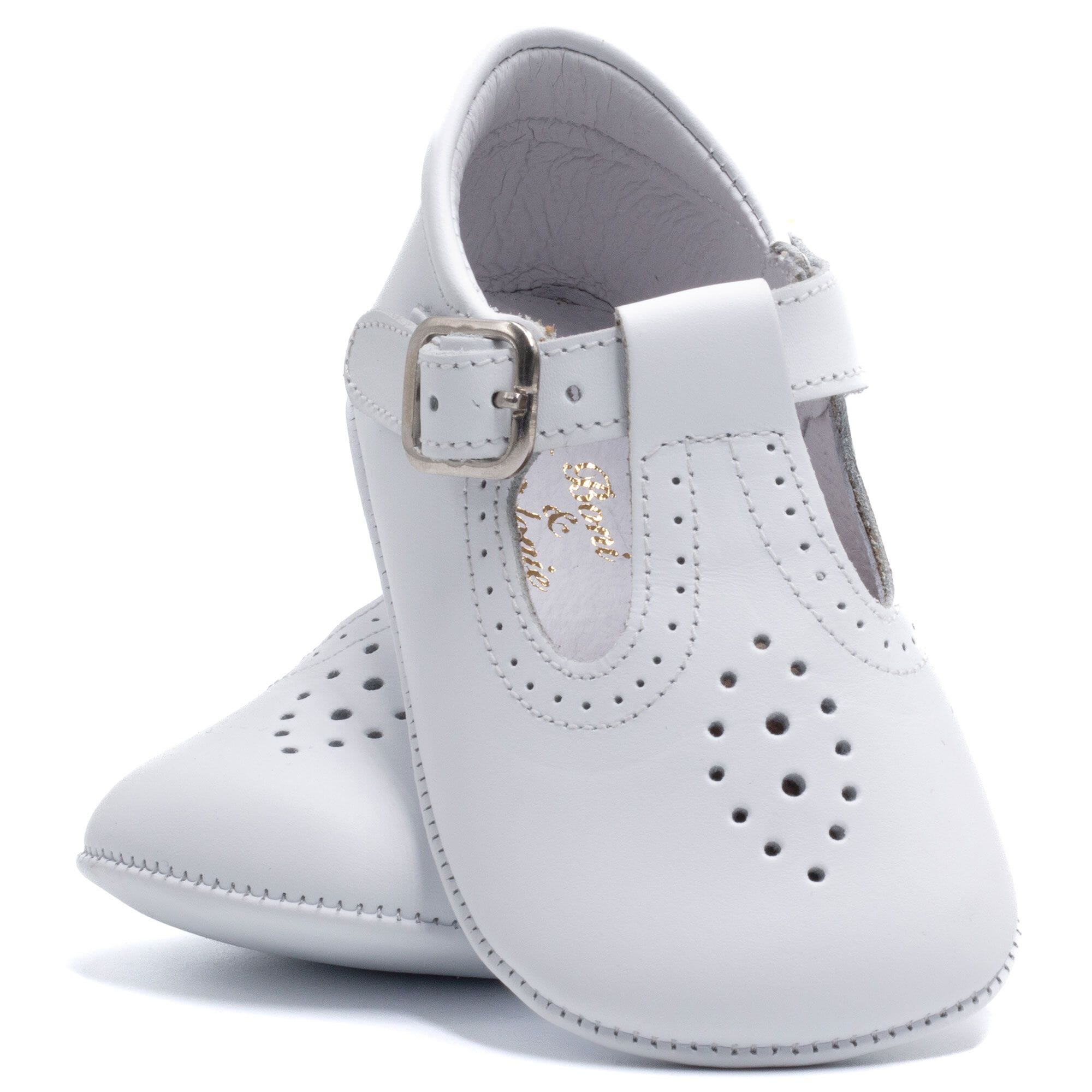 Soft leather slipper Boni & Sidonie White