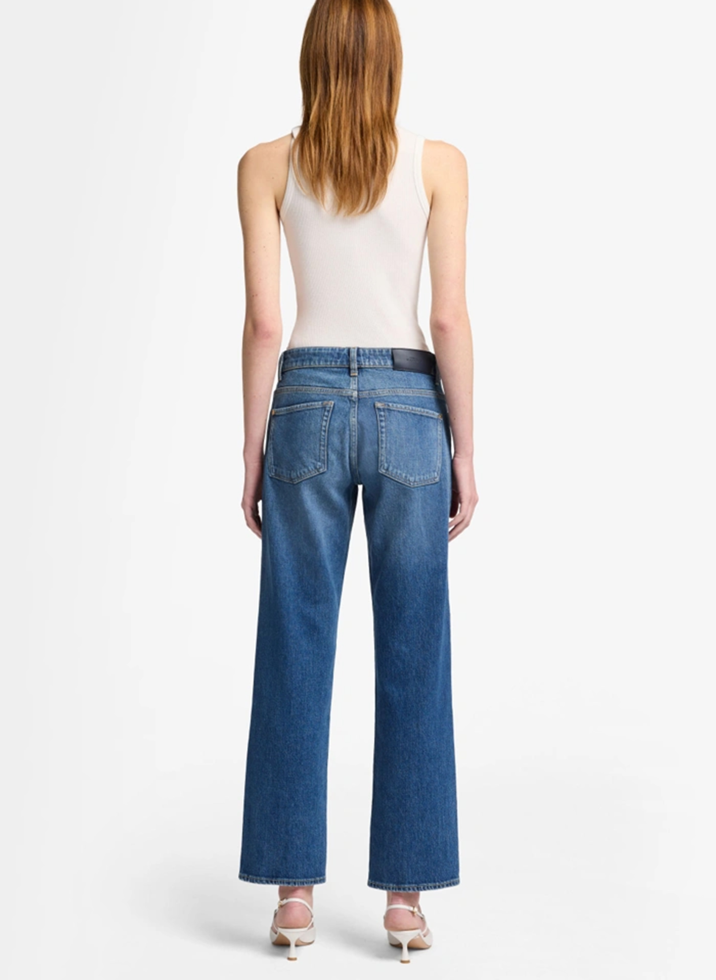 Rechte gewassen broek 7 FOR ALL MANKIND Blauw