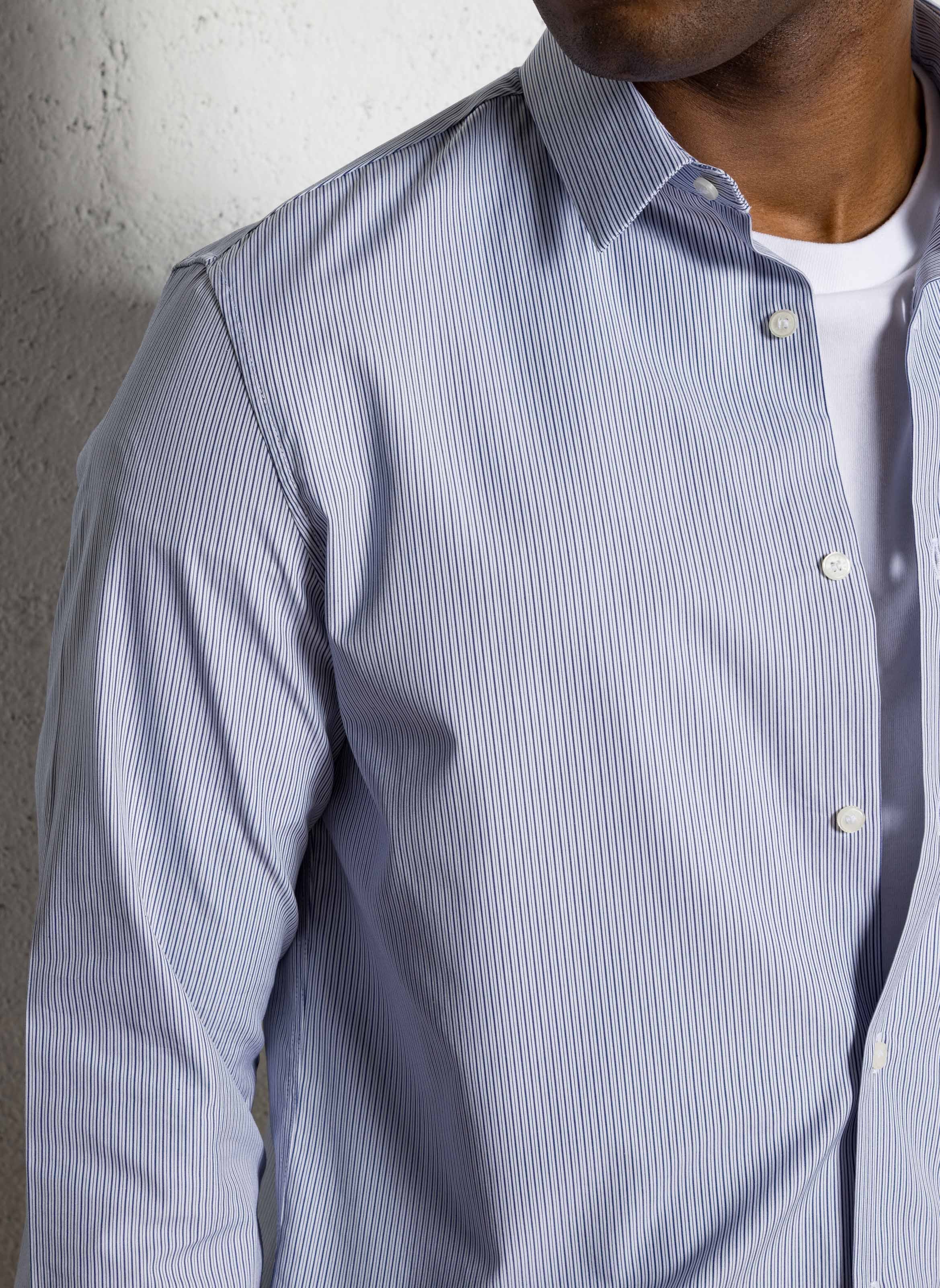 Baumwollbluse mit klassischem Kragen IKKS Blau