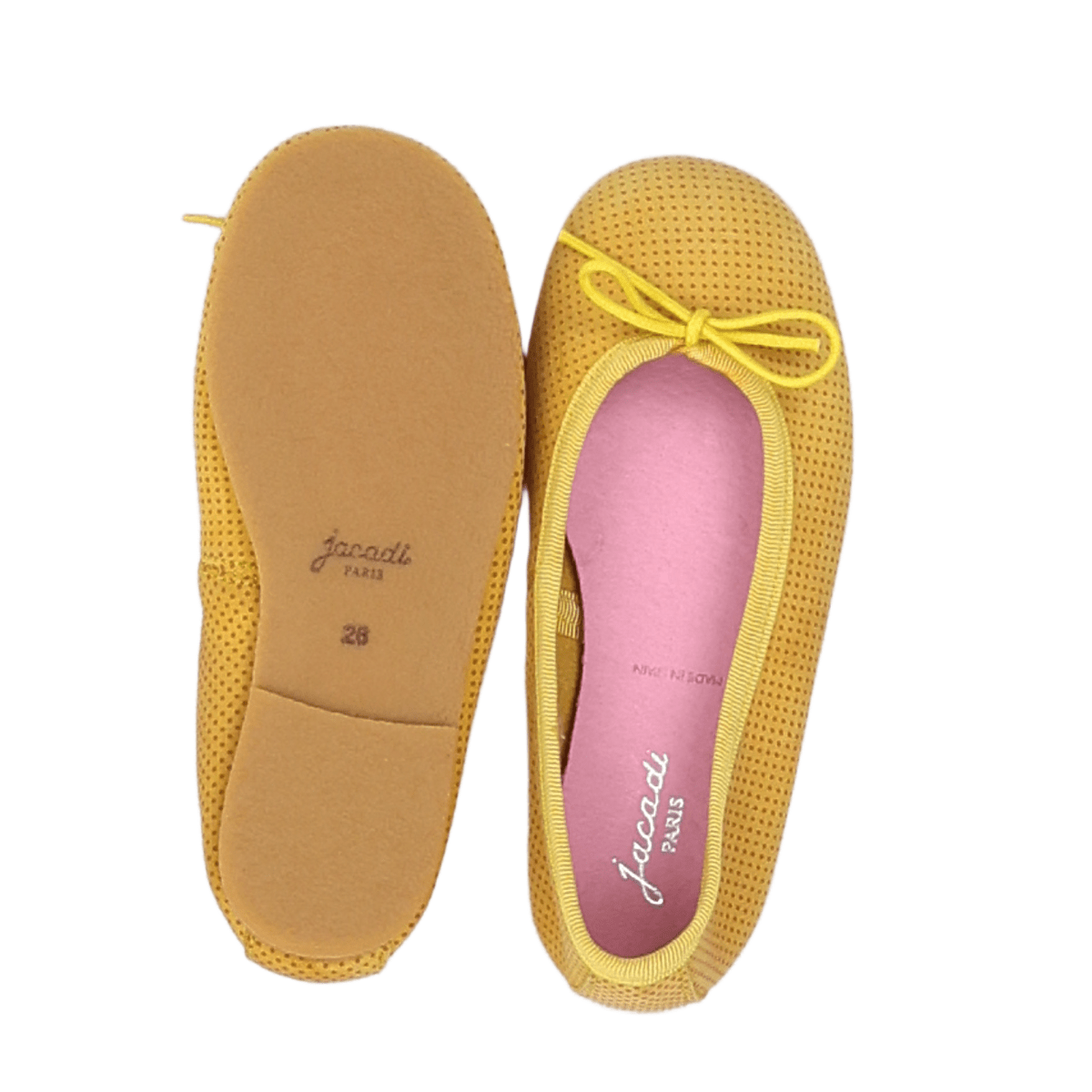 Yellow children's ballet flats - Size 26 JACADI - Seconde Main Yellow