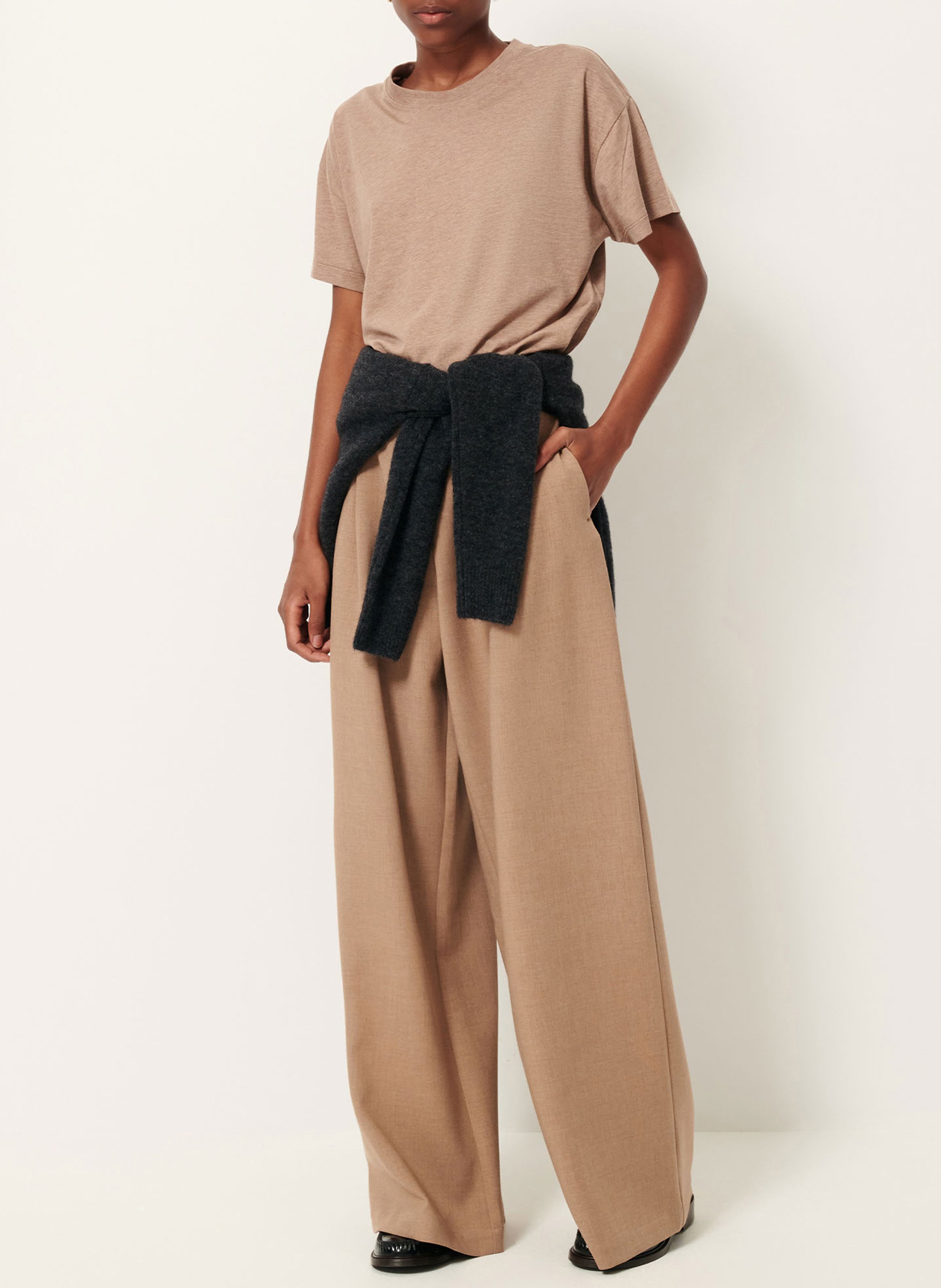 Wide trousers SESSUN Brown