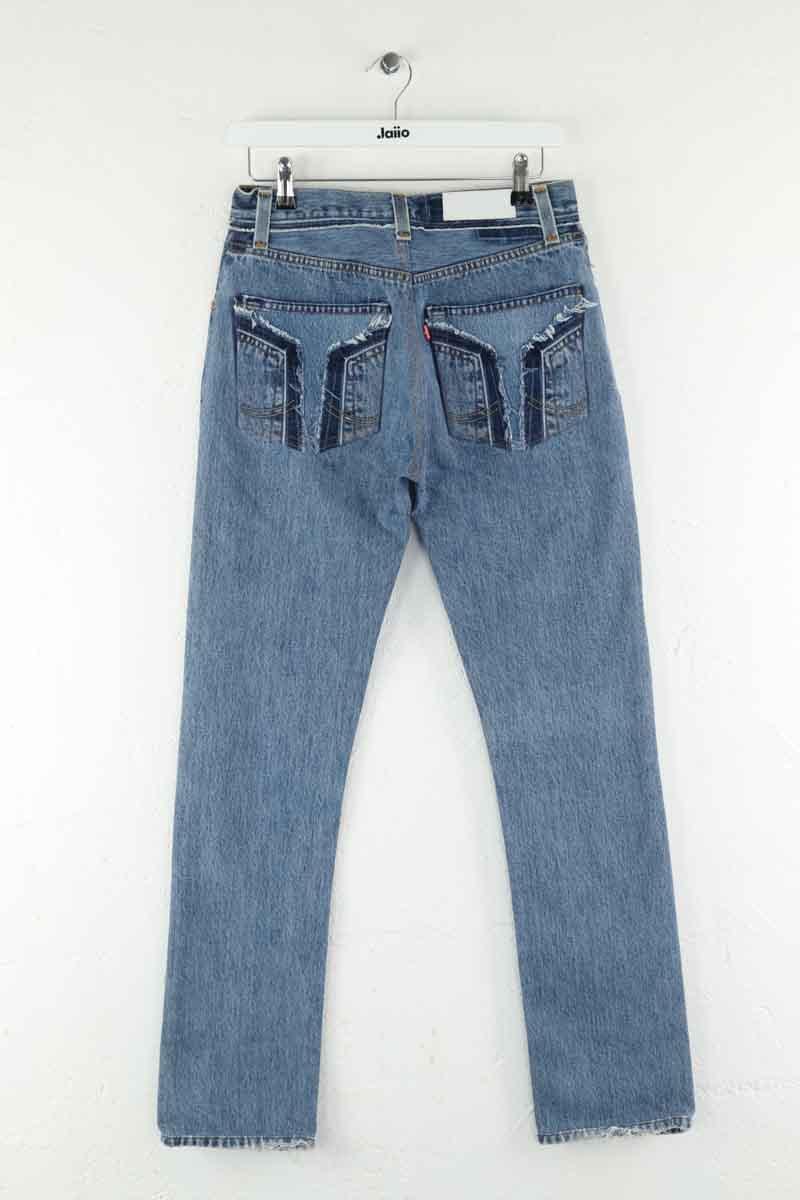 Cotton skinny jeans LEVI'S - Seconde main Blue