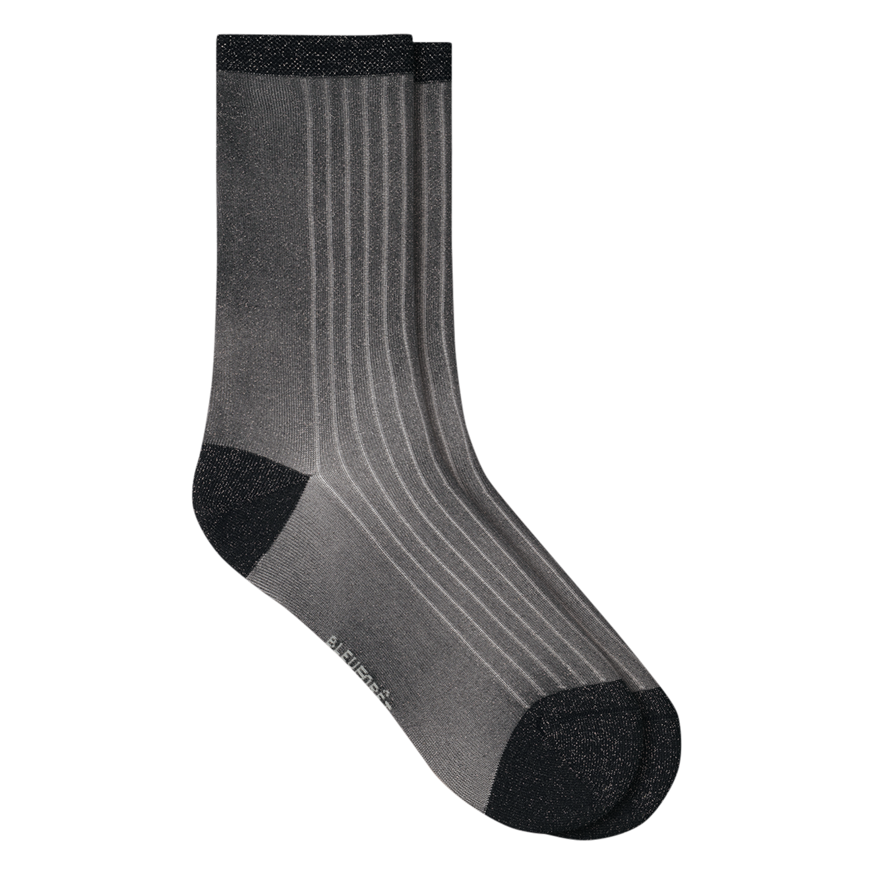 Mid-high metallic socks BLEUFORET Black