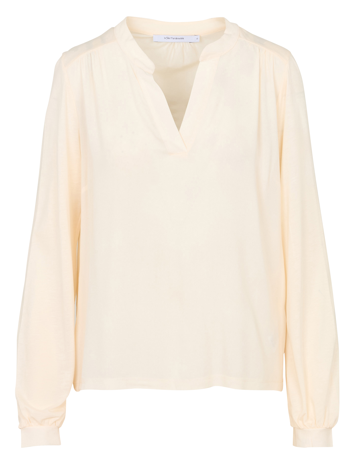 Oversized V-neck T-shirt LA FEE MARABOUTEE Beige
