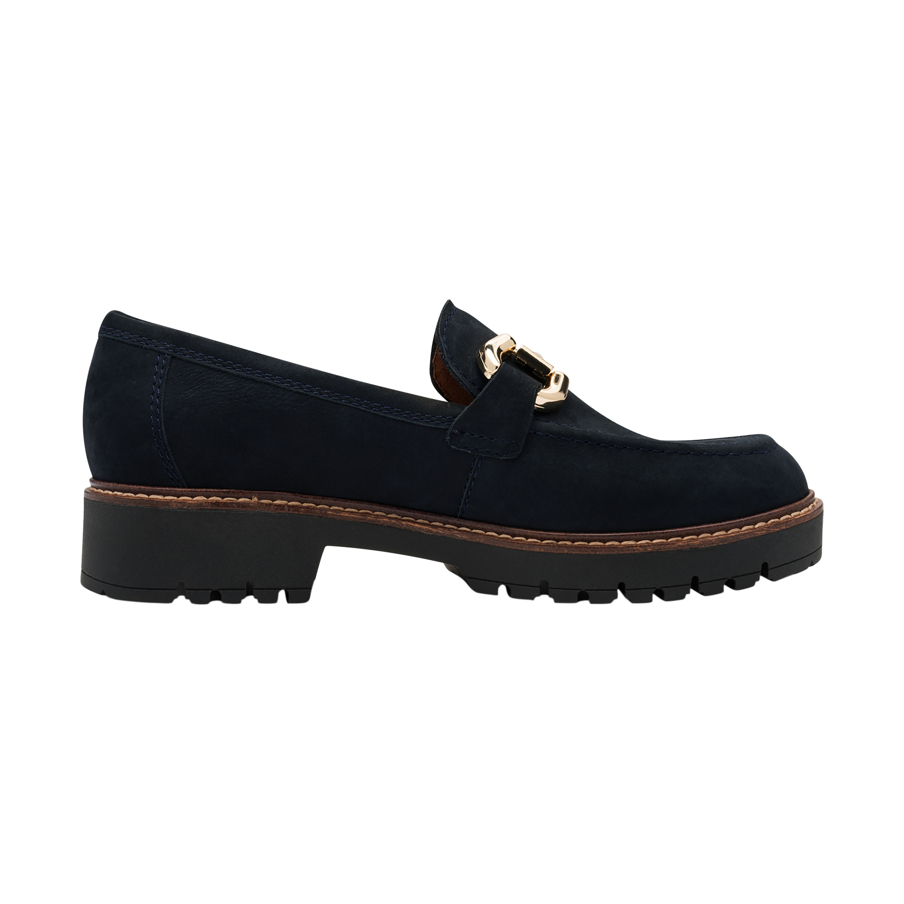 Leather moccasins TAMARIS Blue