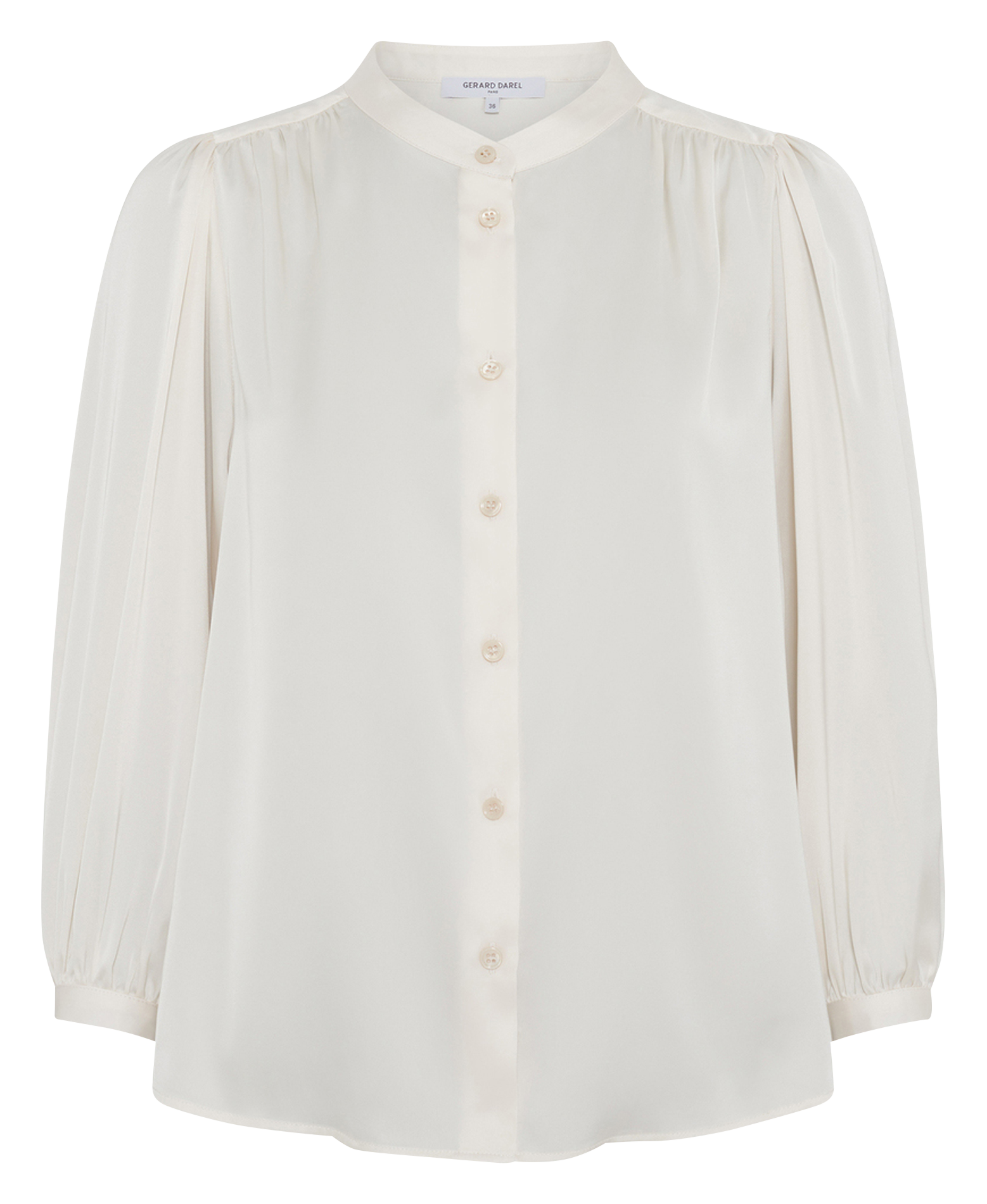 Blouse satinée col v GERARD DAREL Beige