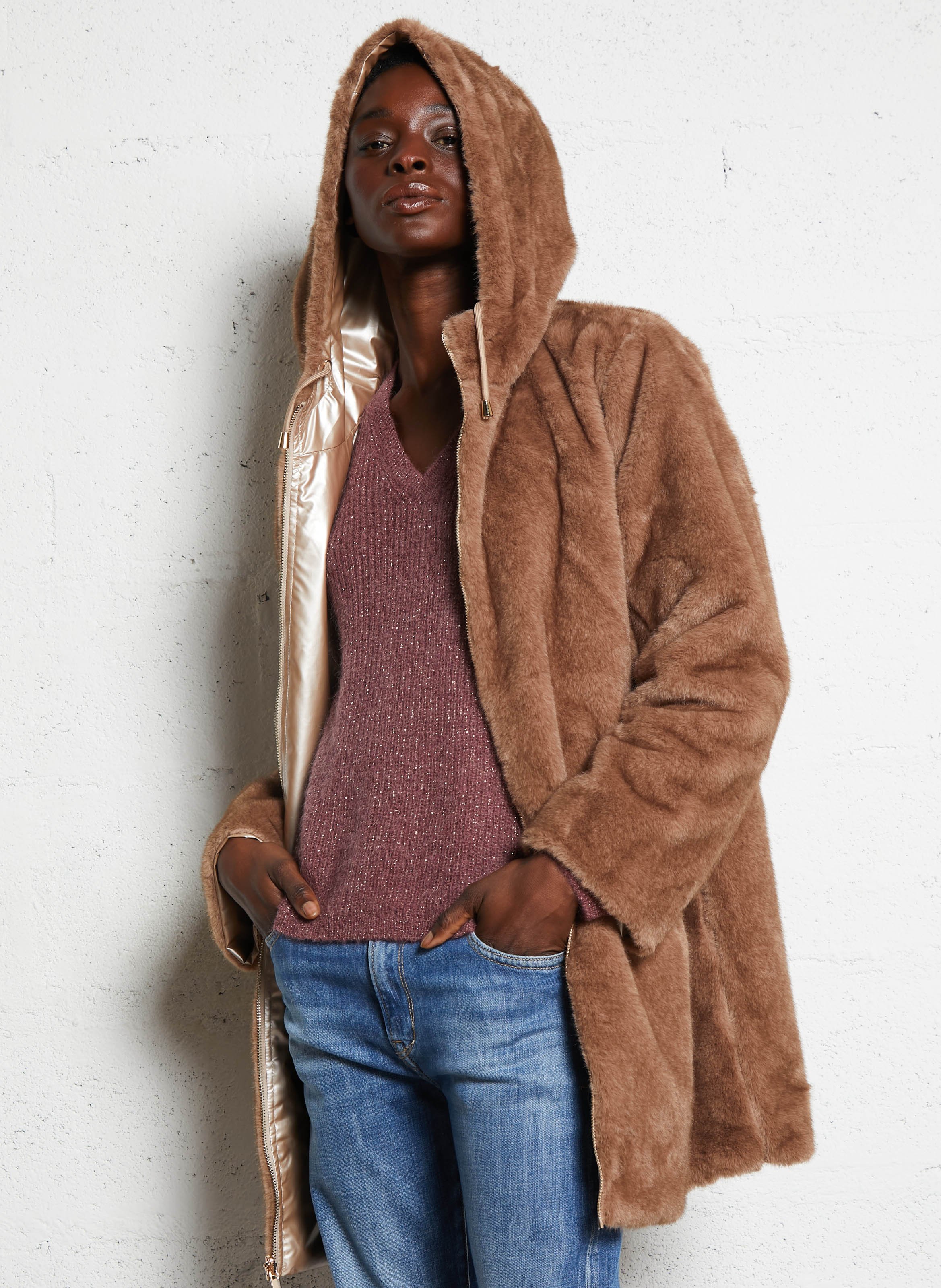 Regenjacke mit Stehkragen LA PETITE ETOILE Braun