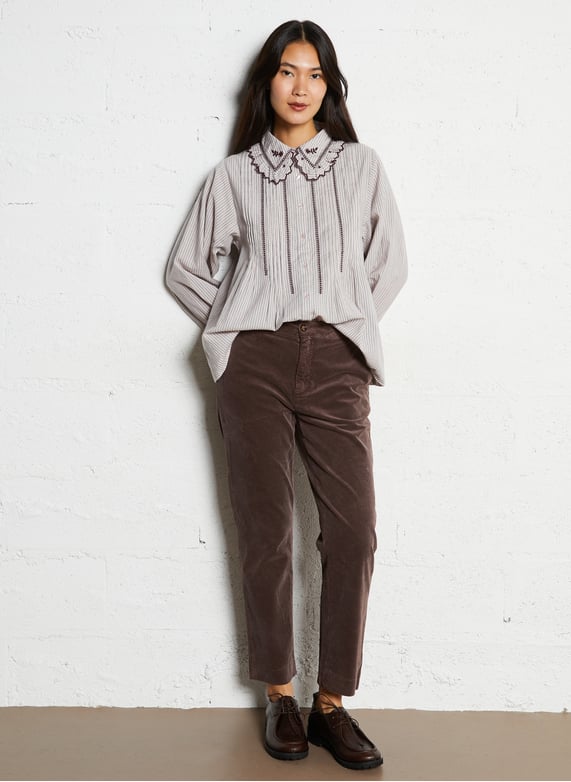 Corduroy carrot pants | Brown by HOD PARIS Corduroy carrot pants Brown