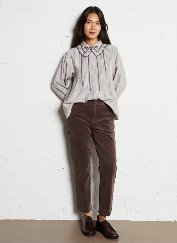 Corduroy carrot pants - Look 2