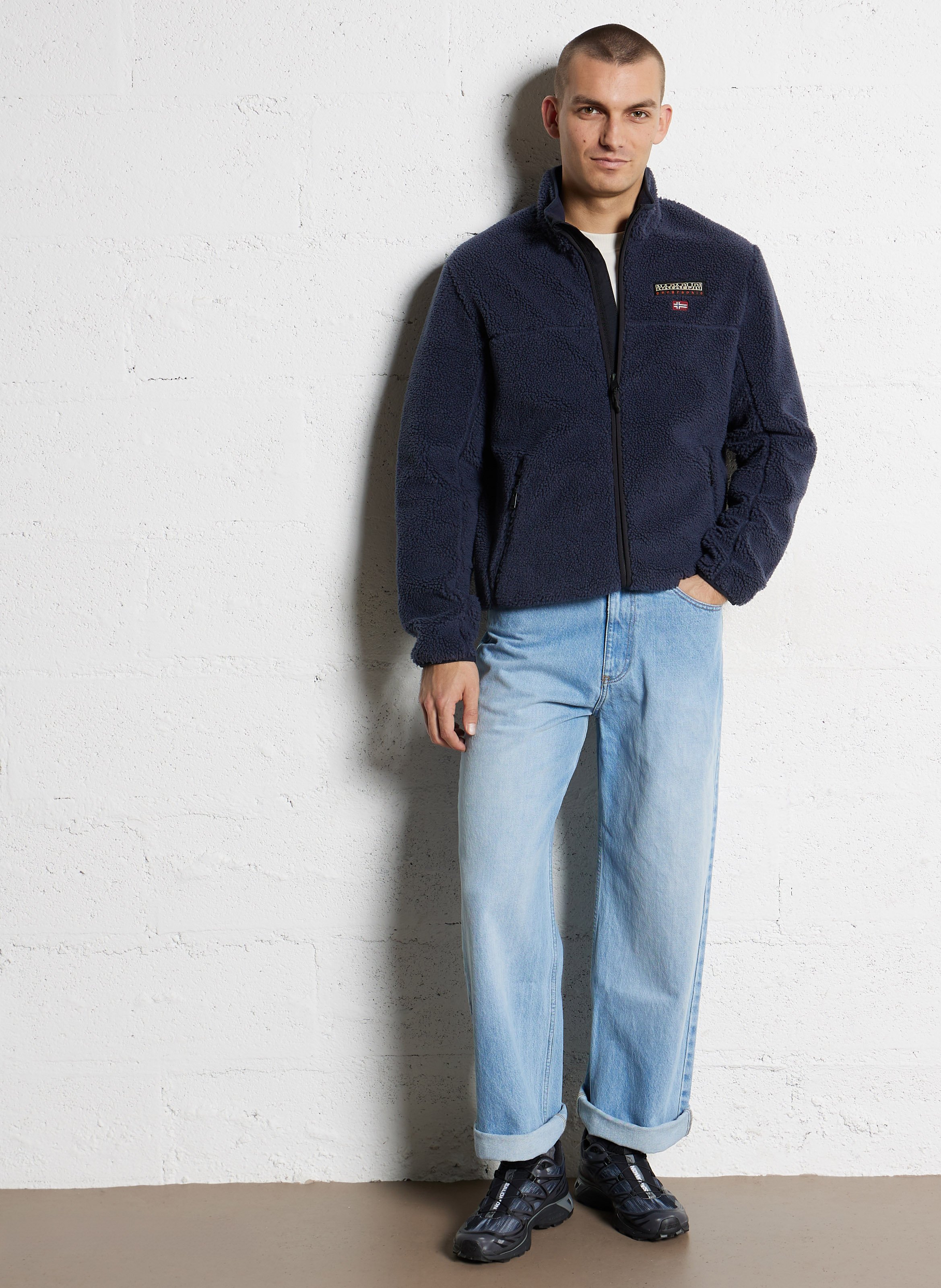 Fleecetrui met opstaande kraag NAPAPIJRI Blauw