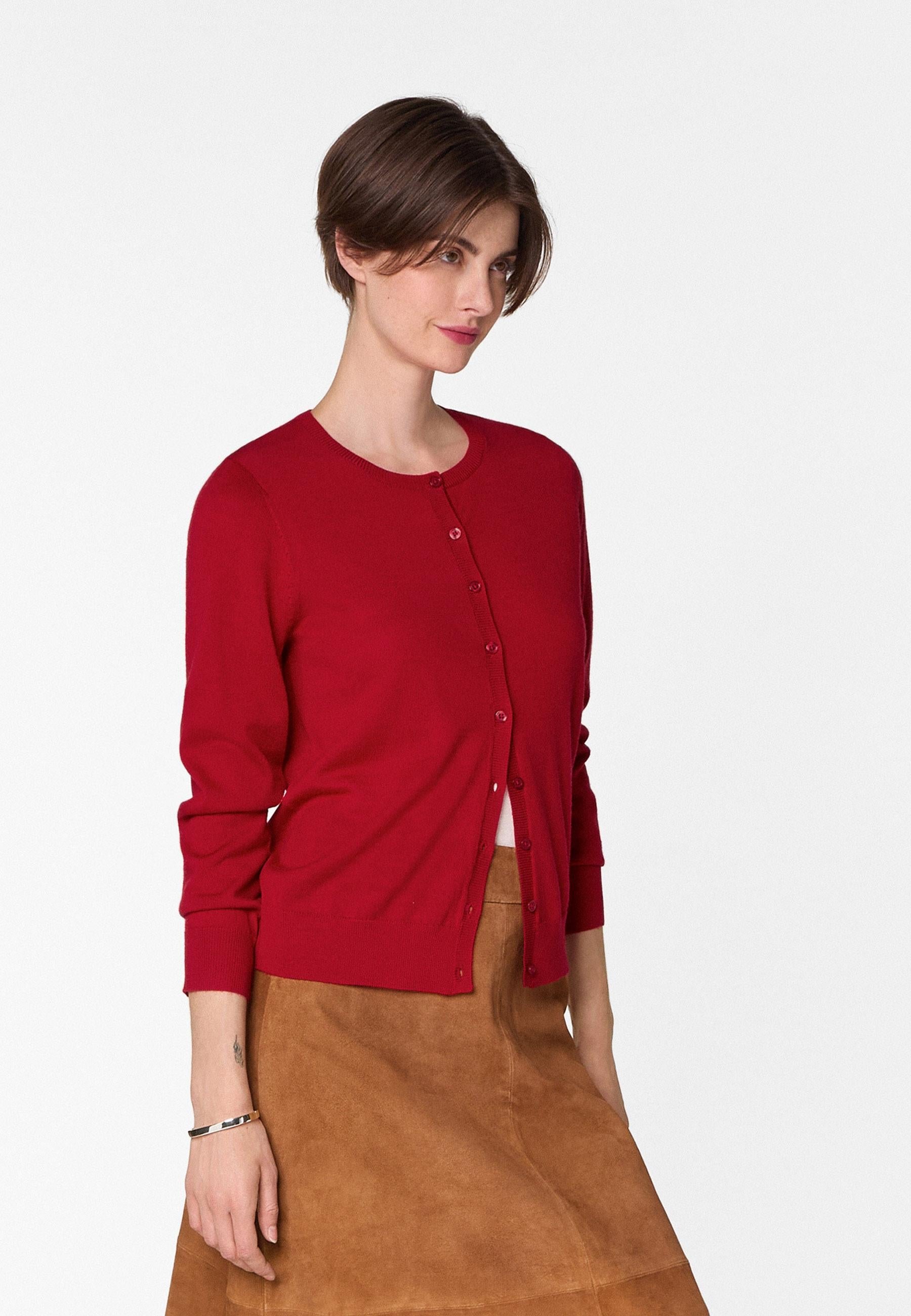 Merino wool cardigan RODIER Red